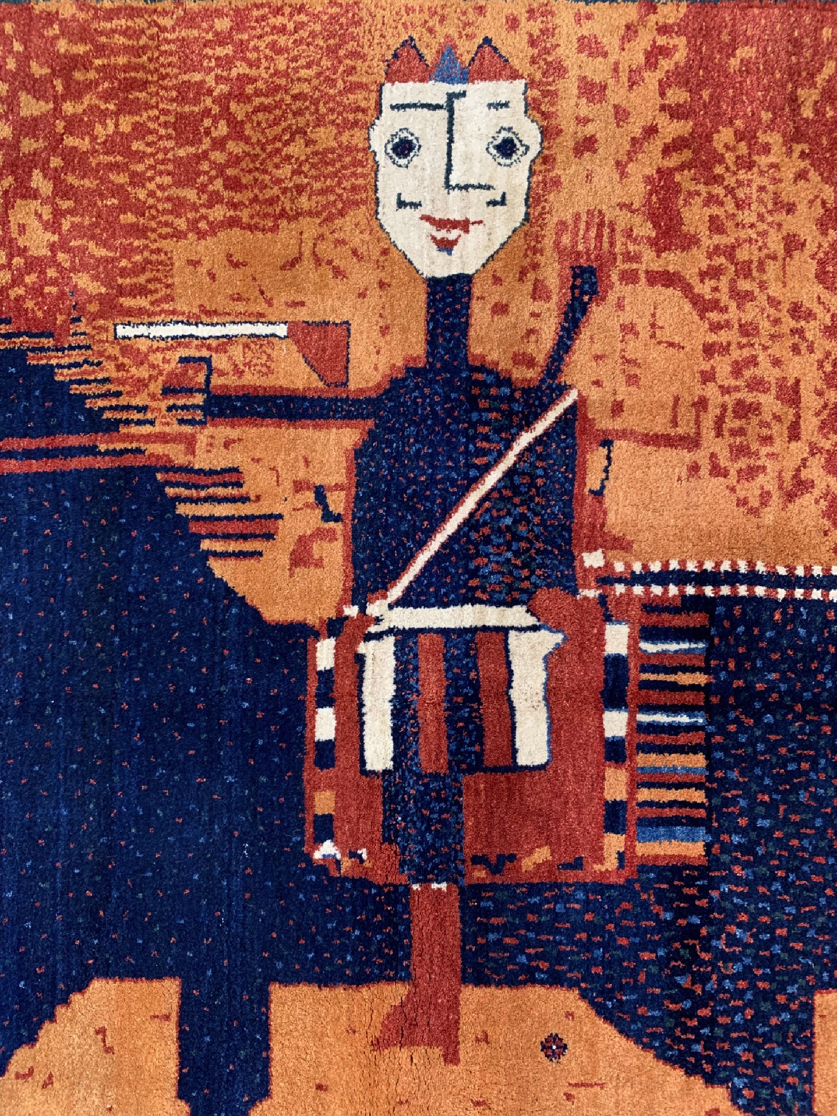 Detail a: Gabbeh alt, Persien, ca. 60 Jahre, Wolle auf Wolle, ca. 233 x 175 cm, EHZ: 2