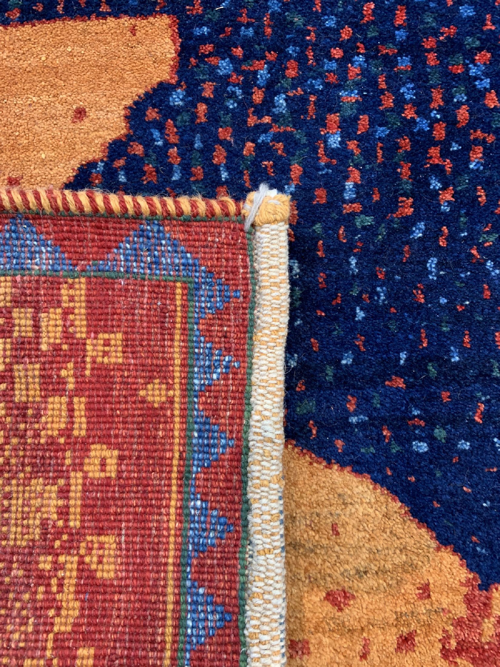 Detail c: Gabbeh alt, Persien, ca. 60 Jahre, Wolle auf Wolle, ca. 233 x 175 cm, EHZ: 2