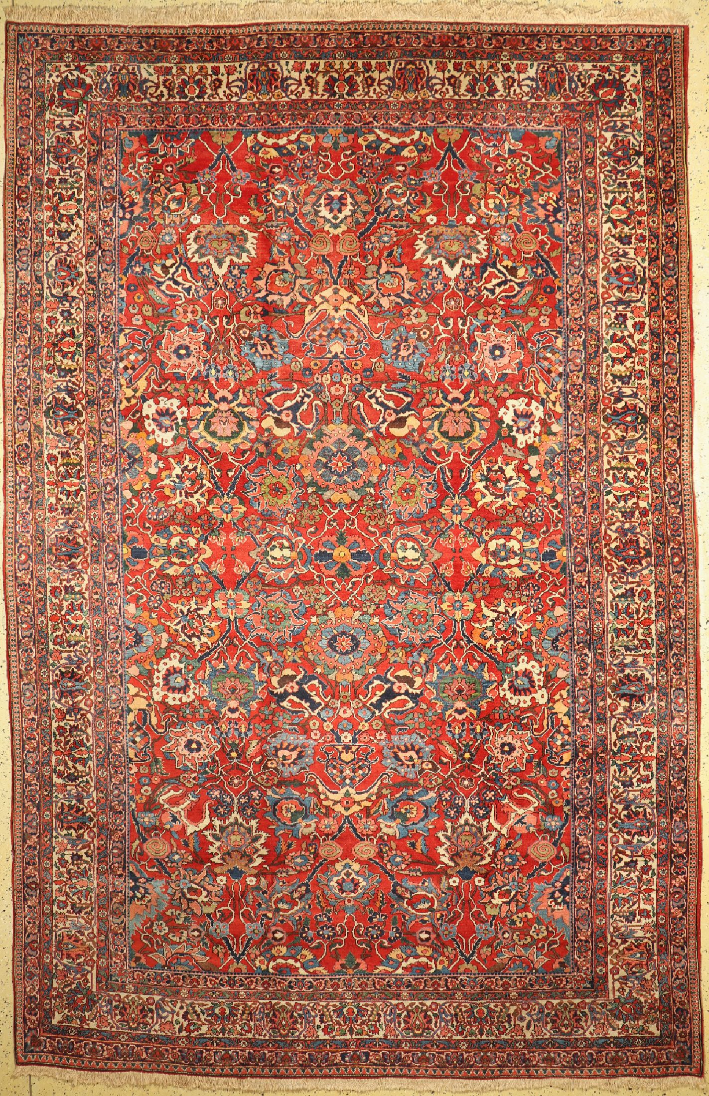 Bachtiar alt fein, Persien, um 1940, Wolle auf Baumwolle, ca. 400 x 260 cm, EHZ: 2(kleine Florfehlstellen)