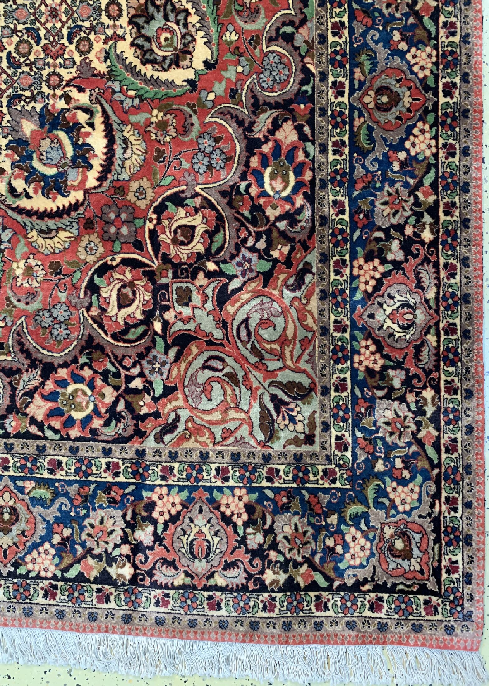 Detail a: Bidjar fein, Persien, ca. 60 Jahre, Korkwolle auf Baumwolle, ca. 295 x 255 cm, EHZ: 2