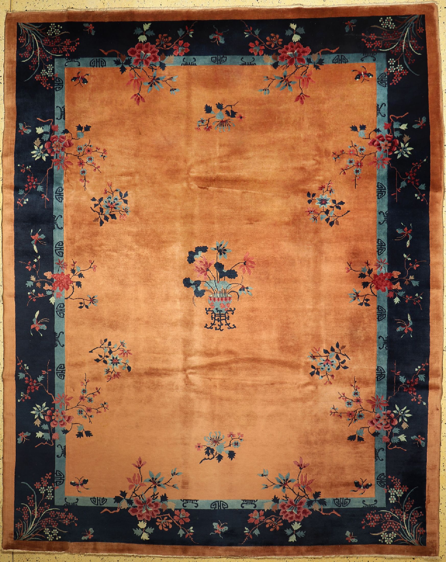 Antiker Peking, China, um 1900, Manchester-Korkwolle, ca. 355 x 280 cm, EHZ: 1-2