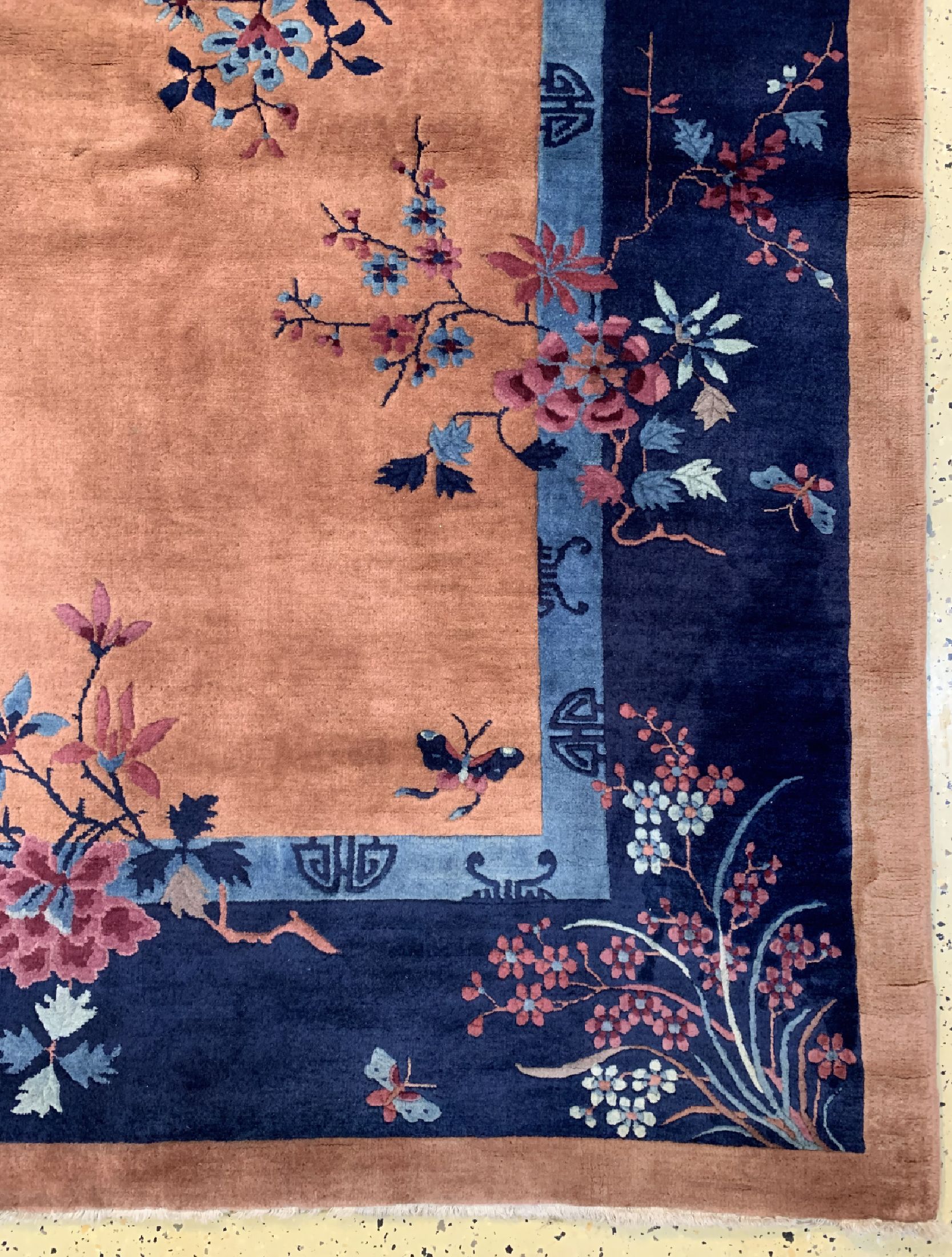 Detail a: Antiker Peking, China, um 1900, Manchester-Korkwolle, ca. 355 x 280 cm, EHZ: 1-2
