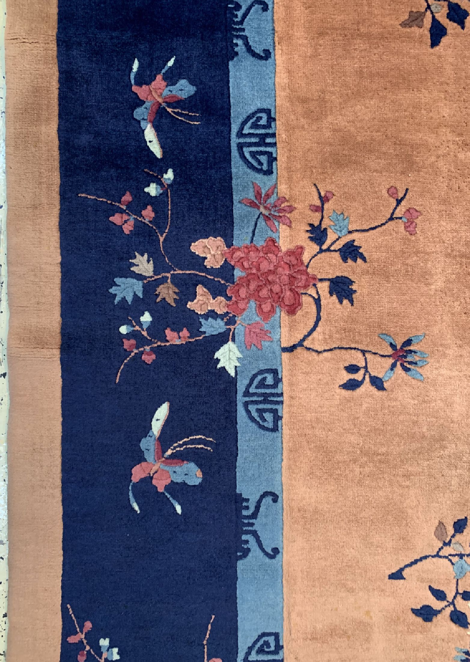 Detail c: Antiker Peking, China, um 1900, Manchester-Korkwolle, ca. 355 x 280 cm, EHZ: 1-2