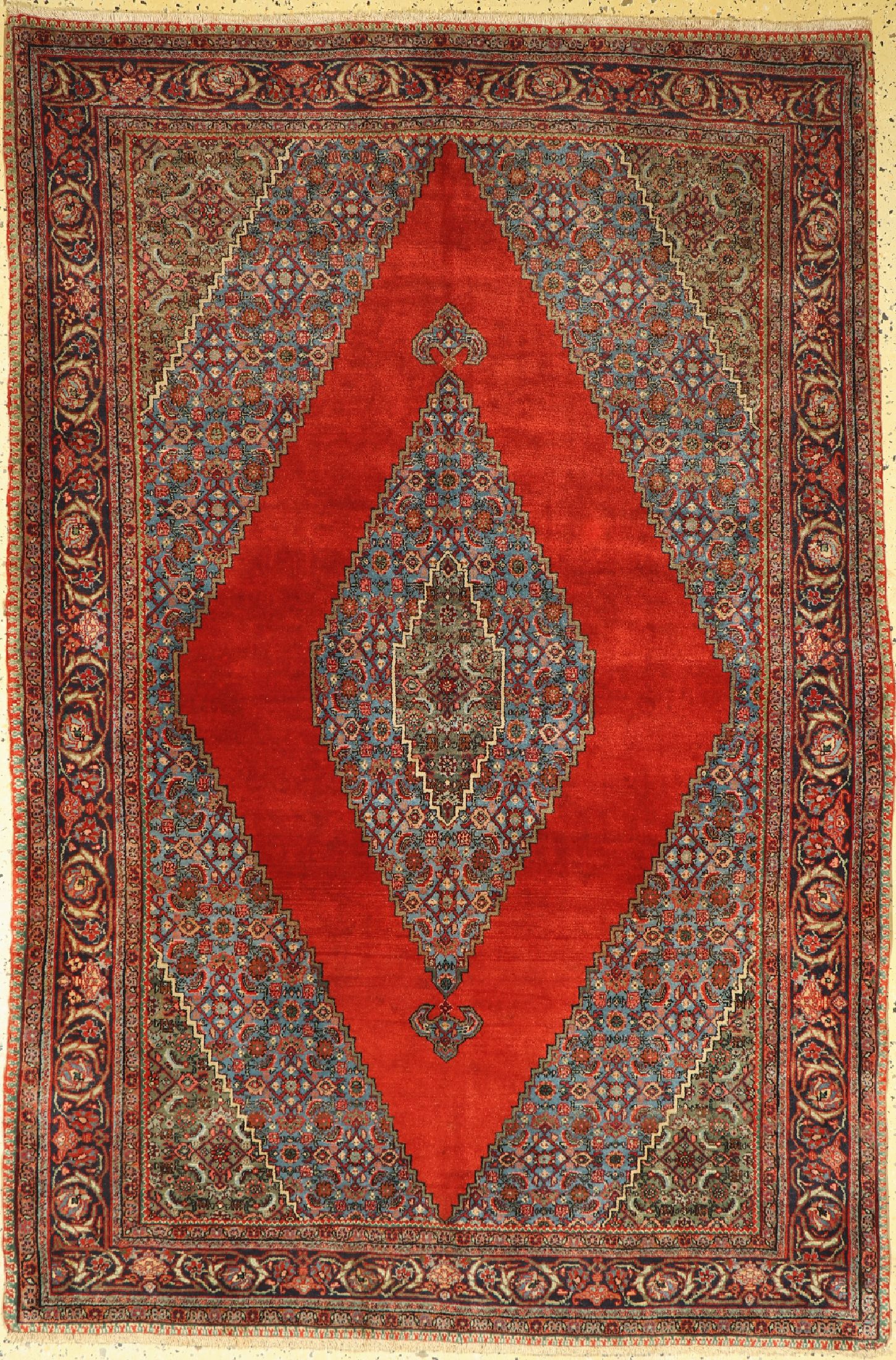 Bidjar alt, Persien, um 1940/1950, Wolle auf Baumwolle, ca. 220 x 150 cm, EHZ: 2