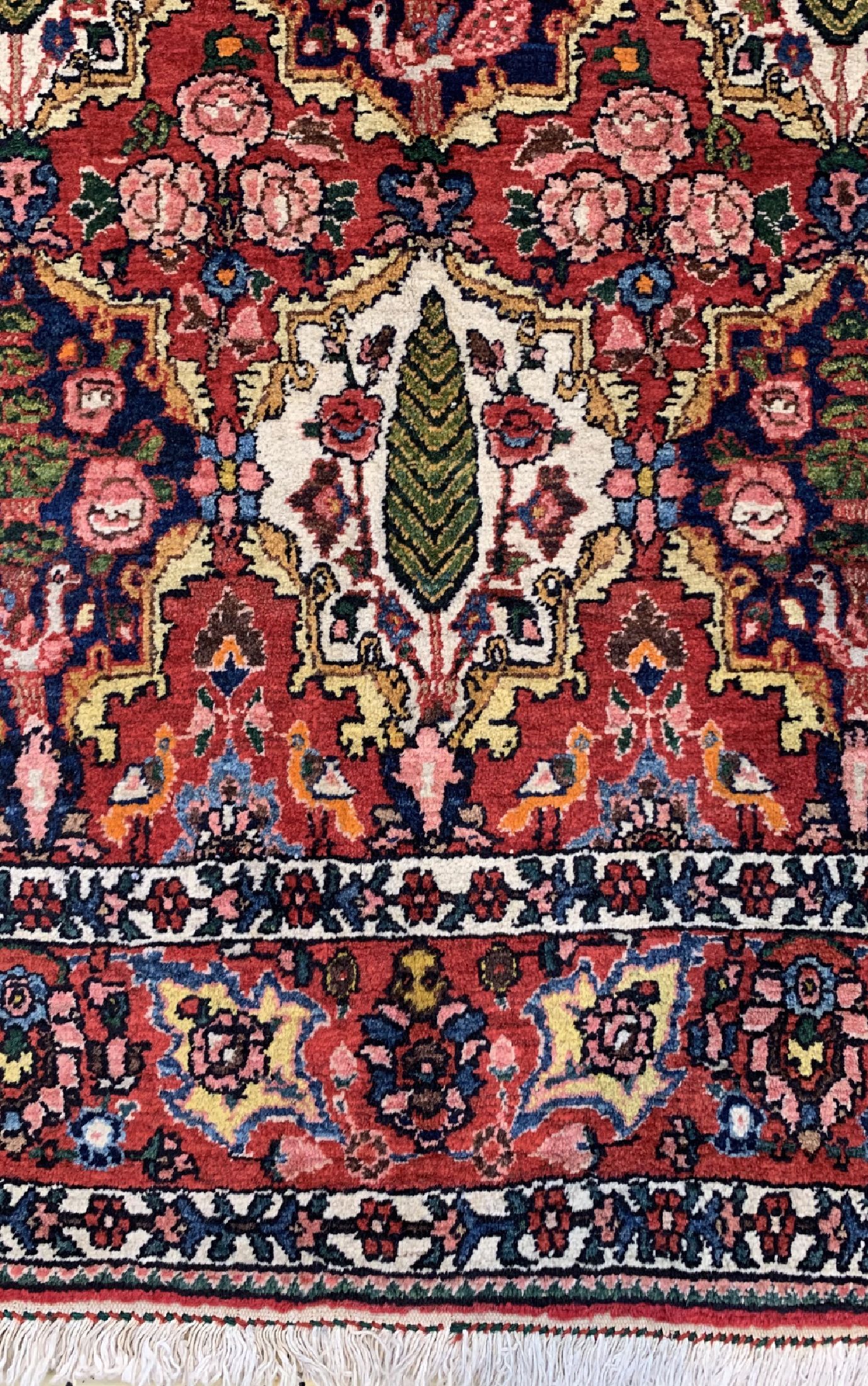 Detail b: Bachtiar Saman alt, Persien, um 1950, Wolleauf Baumwolle, ca. 210 x 146 cm, EHZ: 2