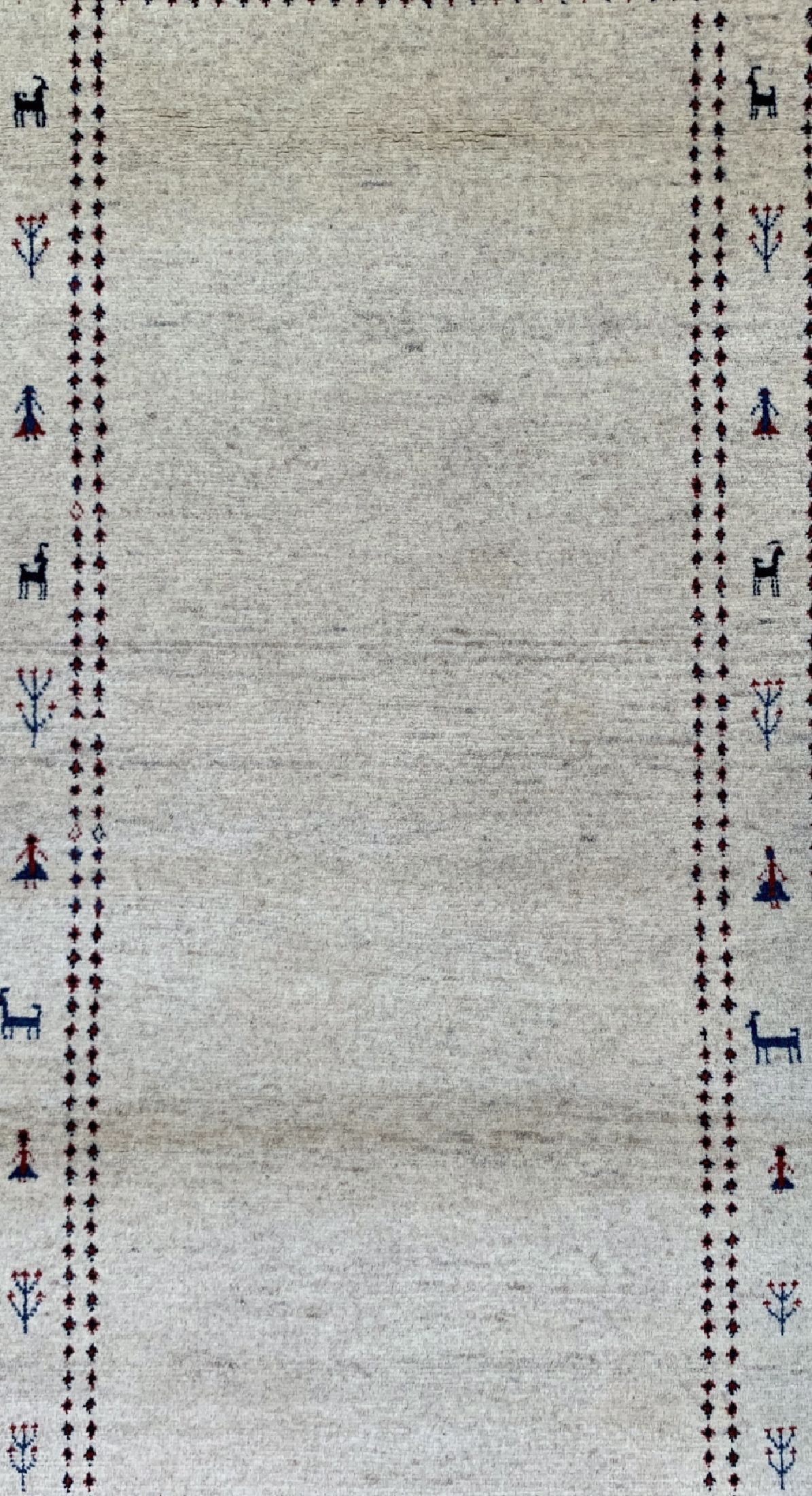 Detail c: Gabbeh fein Loribaft, Persien, ca. 30 Jahre, Korkwolle auf Wolle, ca. 195 x 130 cm, EHZ: 1-2