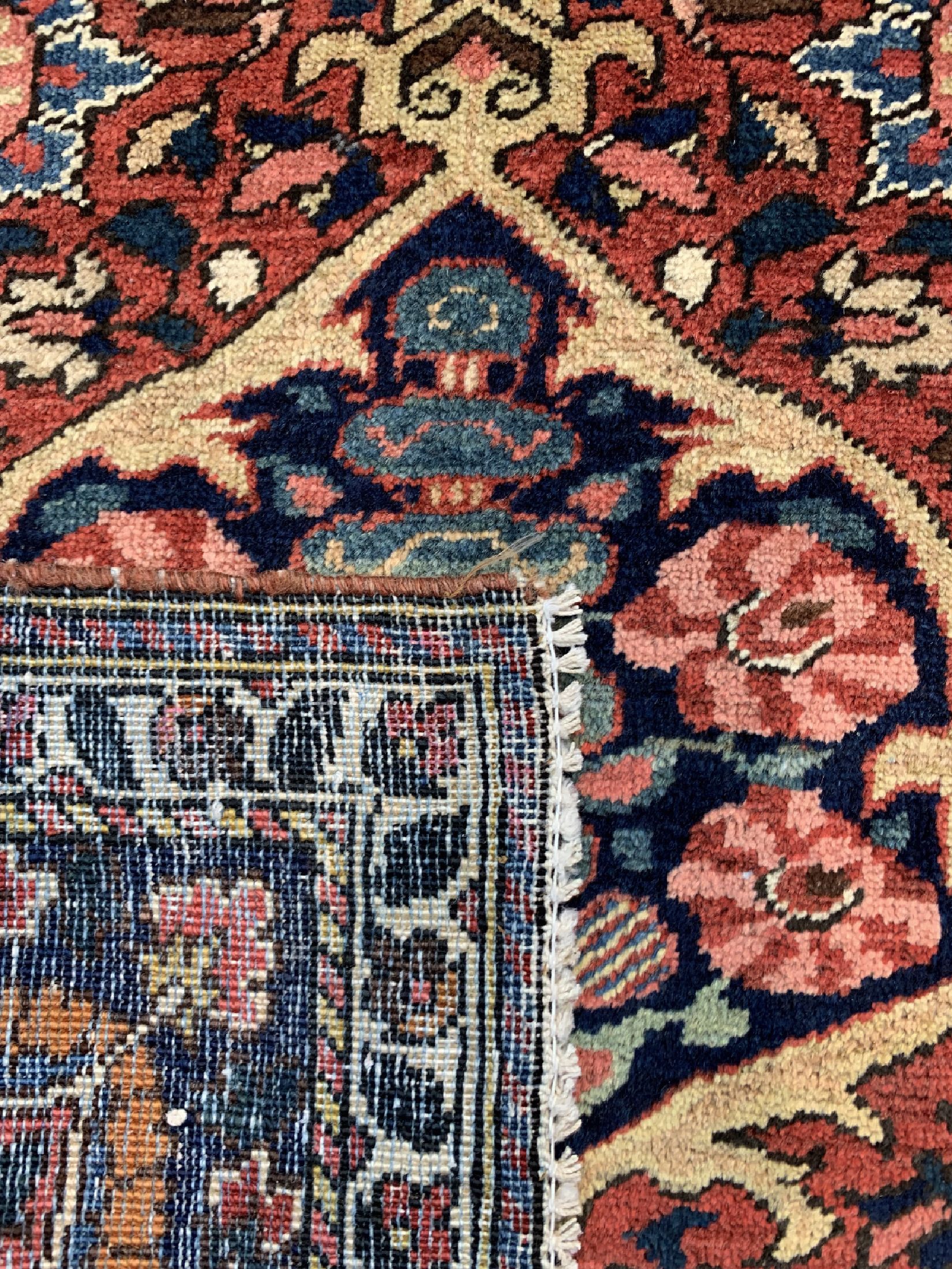 Detail d: Bachtiar Saman fein, Persien, um 1940, Wolle auf Baumwolle, ca. 215 x 140 cm, EHZ: 2