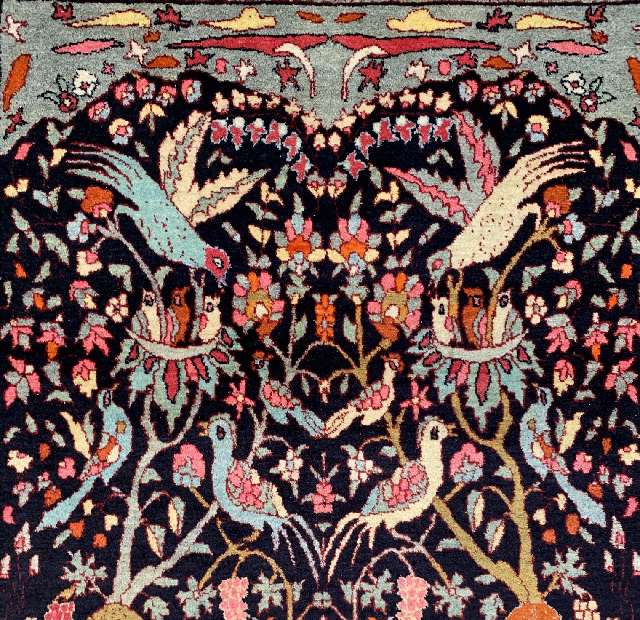 Detail d: Bidjar alt, Persien, um 1940, Wolle auf Baumwolle, ca. 220 x 130 cm, EHZ: 2