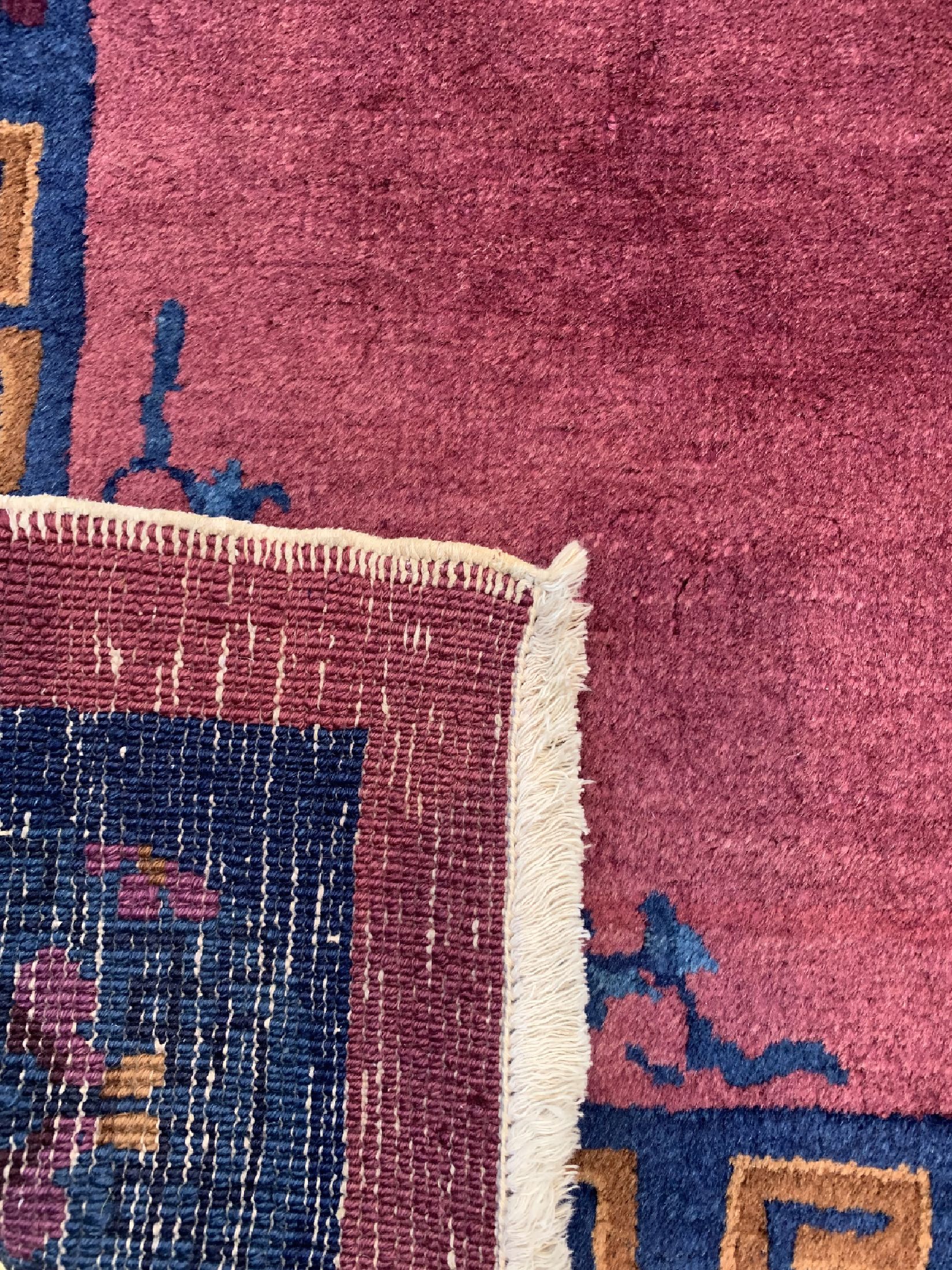 Detail d: Peking antik, signiert, China, um 1900, Wolle auf Baumwolle, ca. 210 x 125 cm, EHZ: 2