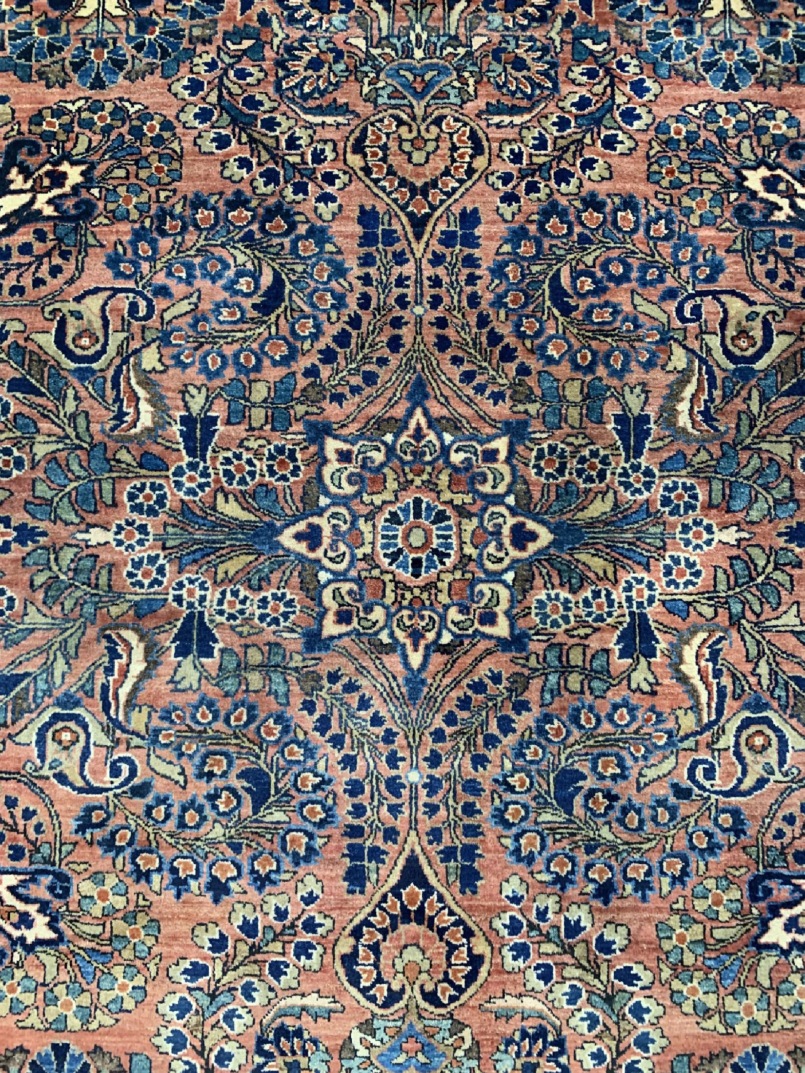 Detail b: Us Re-Import Sarogh fein, Persien, um 1910/1920, Korkwolle auf Baumwolle, ca. 193 x 127 cm, EHZ: 2