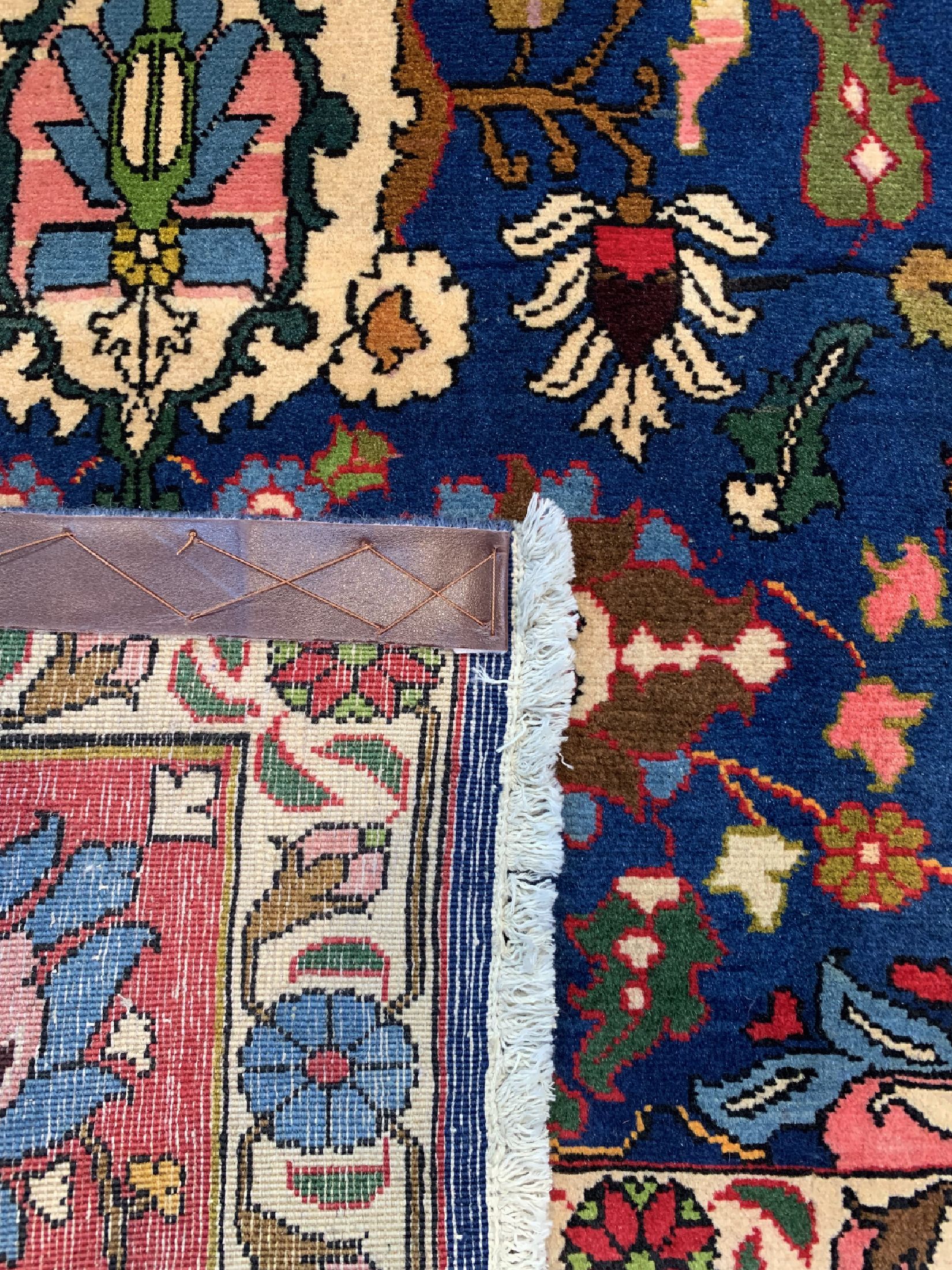 Detail d: Weramin Kork fein, Persien, um 1960, Korkwolle auf Baumwolle, ca. 210 x 147 cm, EHZ: 1-2