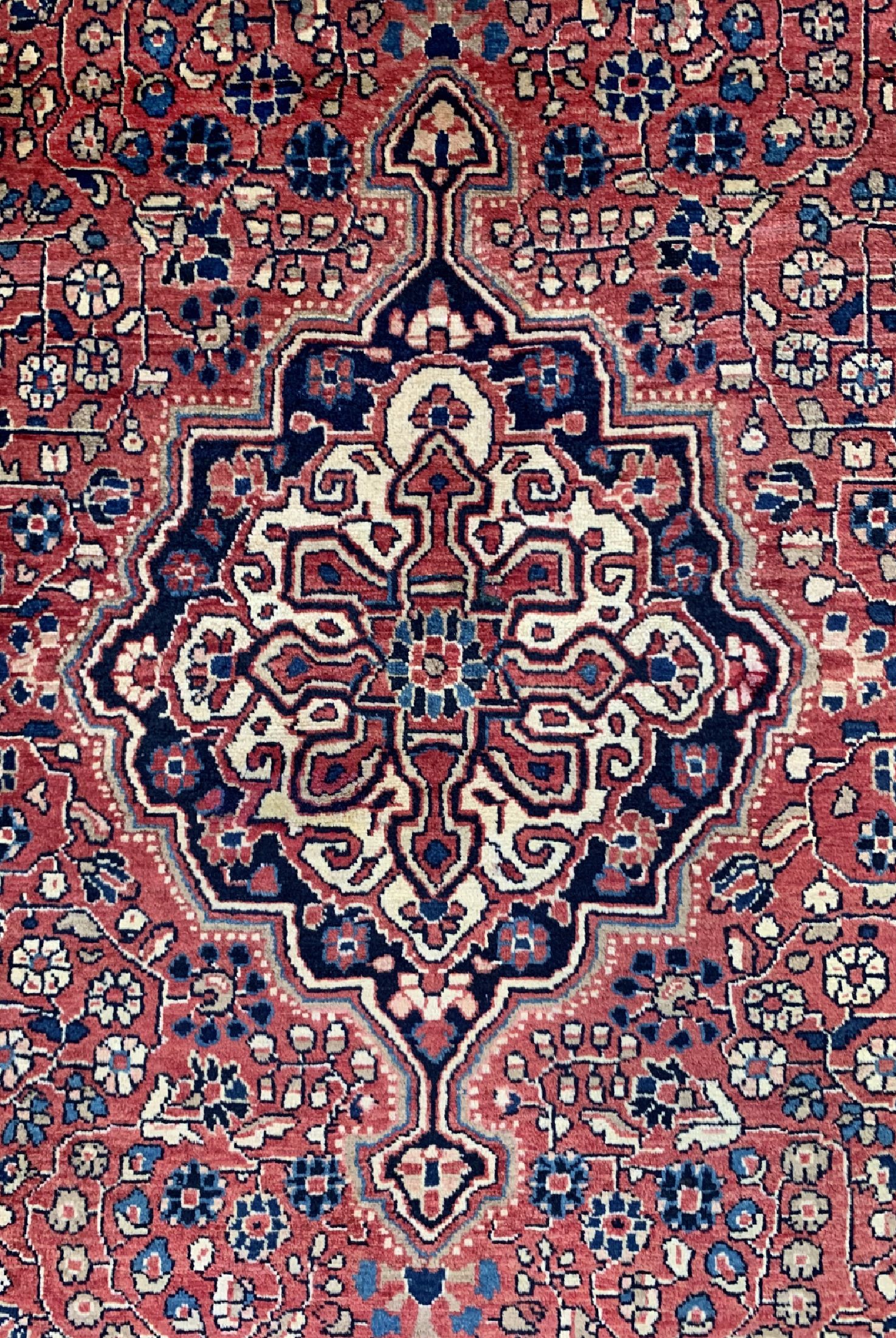 Detail c: Djosan fein alt, Persien, um 1930, Korkwolle auf Baumwolle, ca. 205 x 130 cm, EHZ: 2