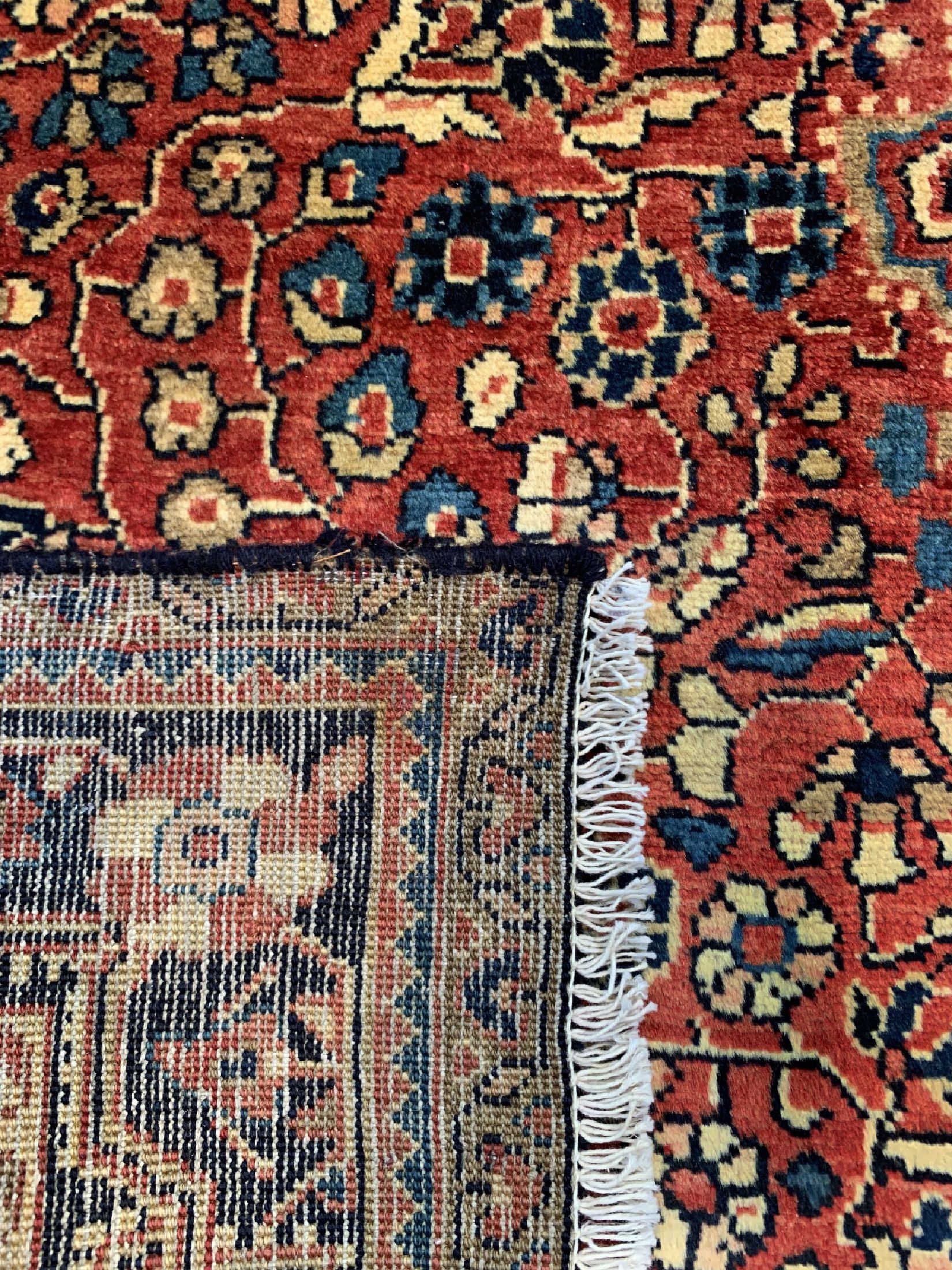 Detail d: Djosan fein alt, Persien, um 1930, Korkwolle auf Baumwolle, ca. 205 x 130 cm, EHZ: 2