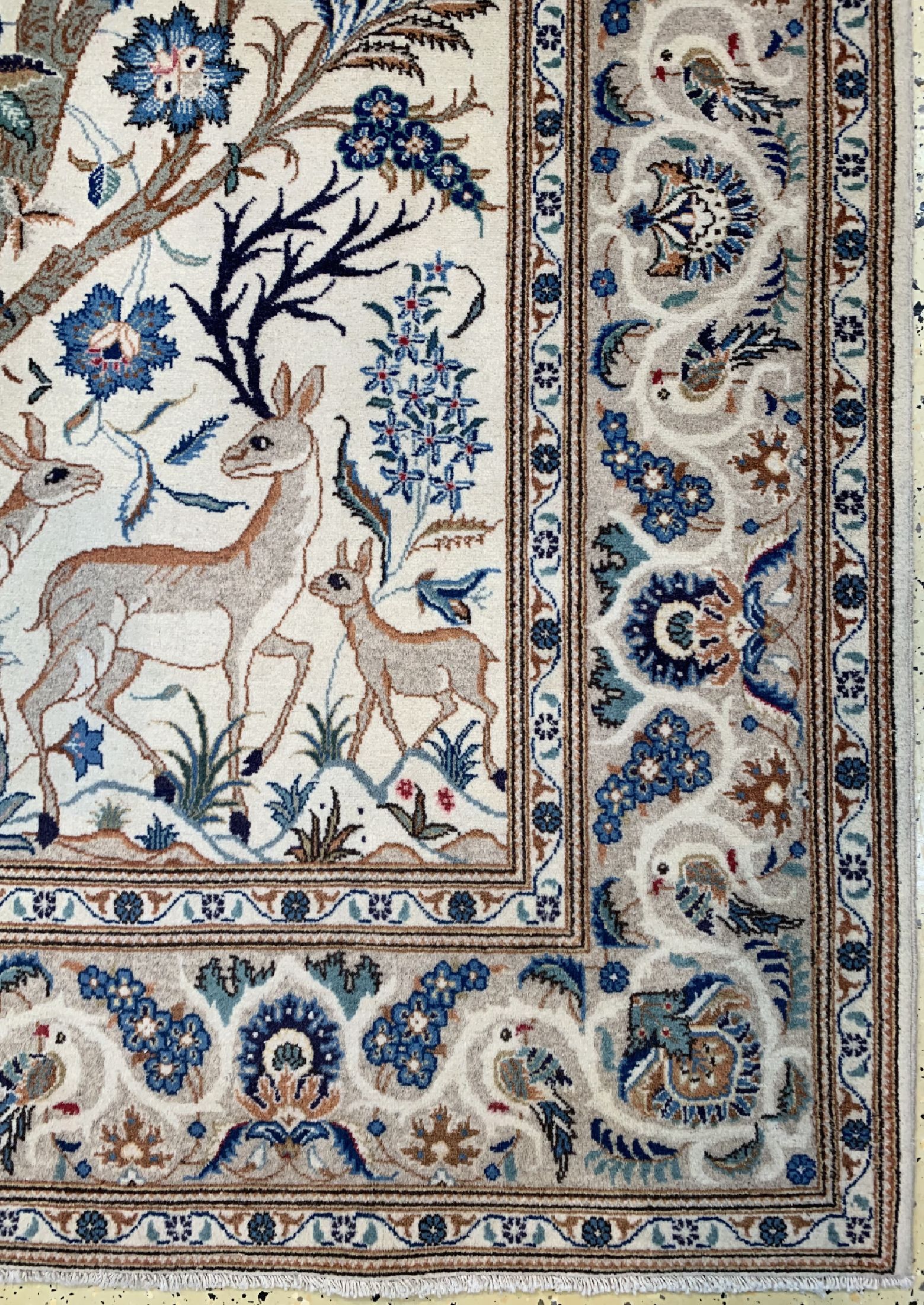 Detail a: Keschan fein alt, Persien, um 1940, Wolle auf Baumwolle, ca. 212 x 137 cm, EHZ: 2