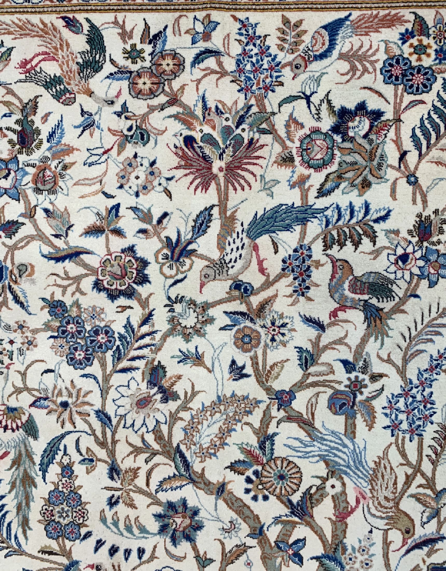 Detail d: Keschan fein alt, Persien, um 1940, Wolle auf Baumwolle, ca. 212 x 137 cm, EHZ: 2
