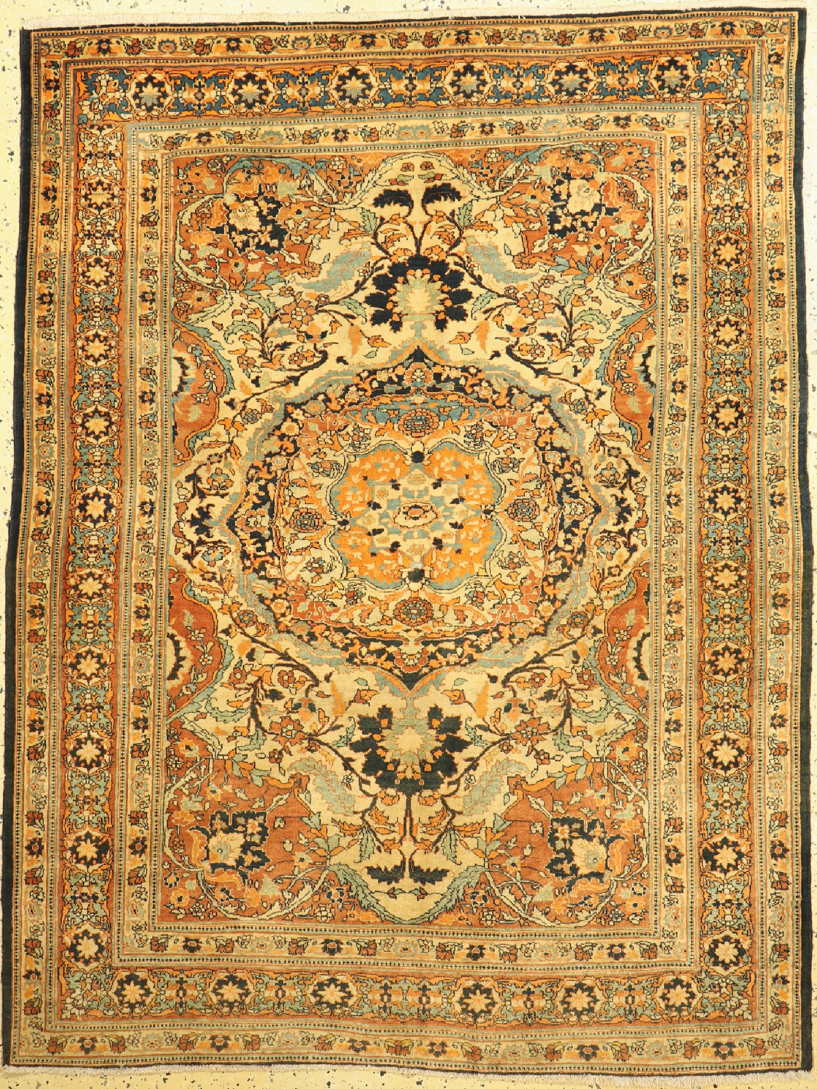 Antiker Täbriz"Hadji-Jalili", Persien, um 1900, Wolle auf Baumwolle, ca. 183 x 140 cm, EHZ: 2