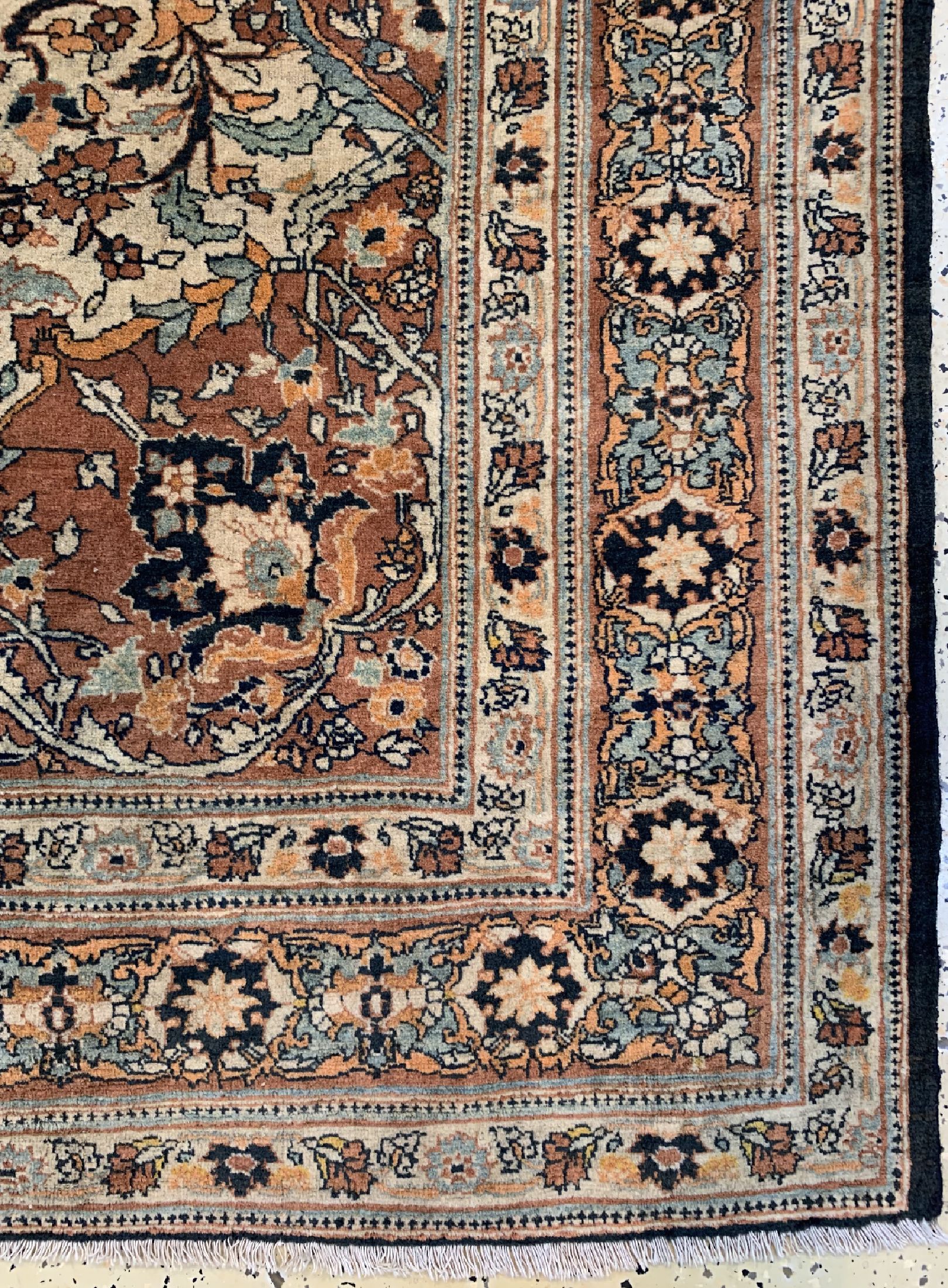 Detail a: Antiker Täbriz"Hadji-Jalili", Persien, um 1900, Wolle auf Baumwolle, ca. 183 x 140 cm, EHZ: 2