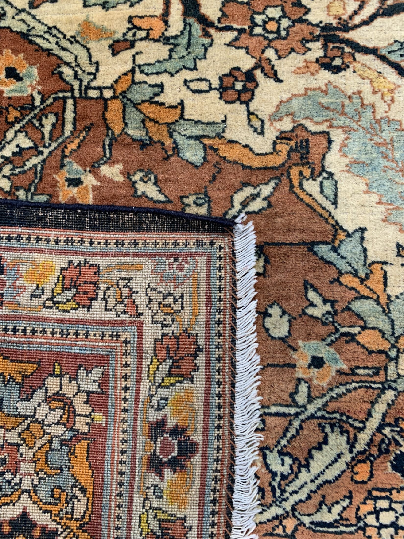 Detail d: Antiker Täbriz"Hadji-Jalili", Persien, um 1900, Wolle auf Baumwolle, ca. 183 x 140 cm, EHZ: 2