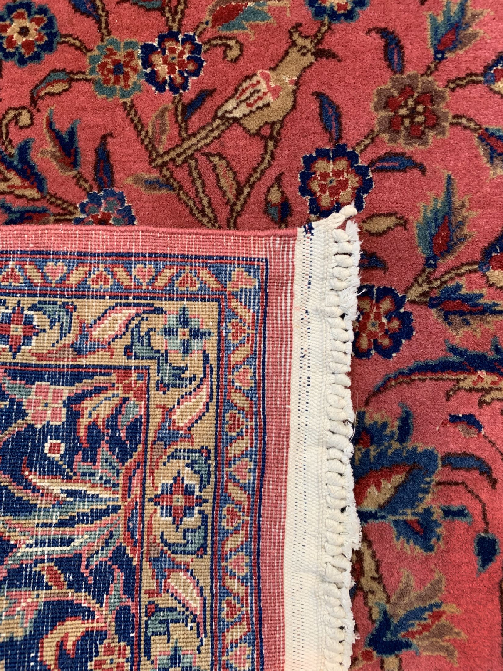 Detail d: Keschan Kork fein, China, ca. 40 Jahre, Korkwolle mit Seide, ca. 187 x 127 cm, EHZ: 2
