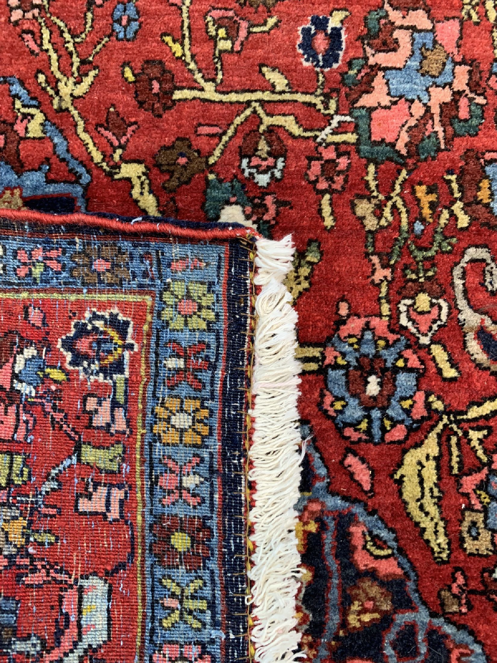 Detail d: Antiker Bidjar, Persien, um 1920, Wolle aufBaumwolle, ca. 205 x 133 cm, EHZ: 1-2