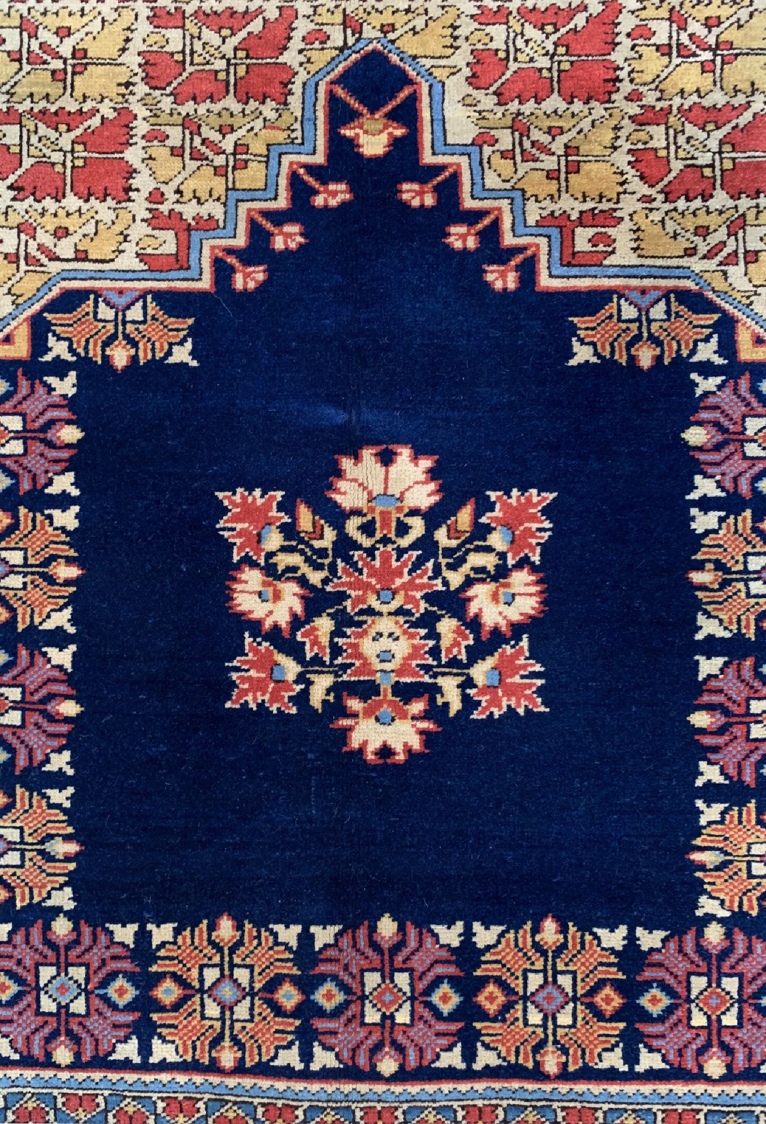 Detail b: Giordes antik, Türkei, um 1910/1920, Wolle auf Wolle, ca. 180 x 130 cm, EHZ: 2