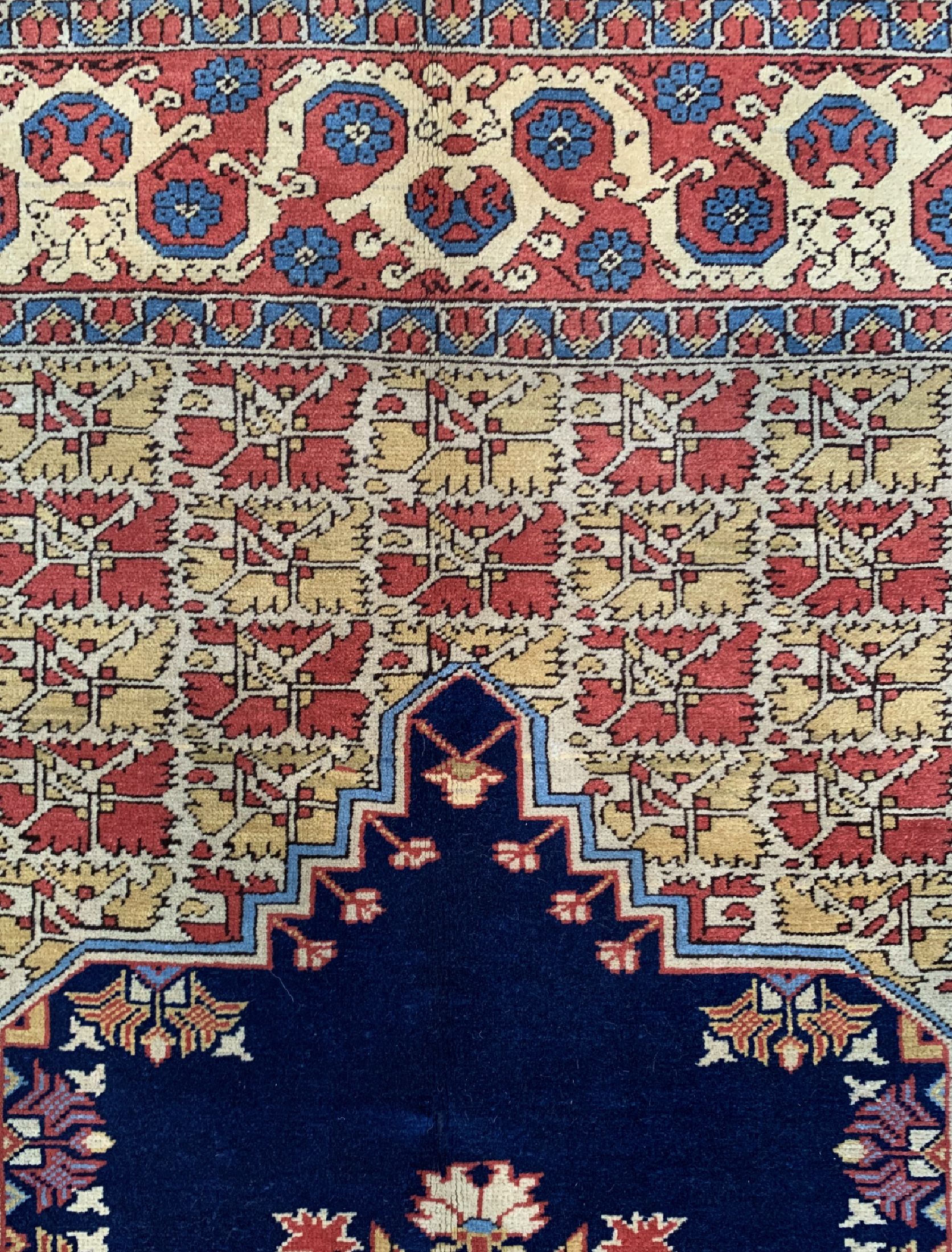 Detail c: Giordes antik, Türkei, um 1910/1920, Wolle auf Wolle, ca. 180 x 130 cm, EHZ: 2