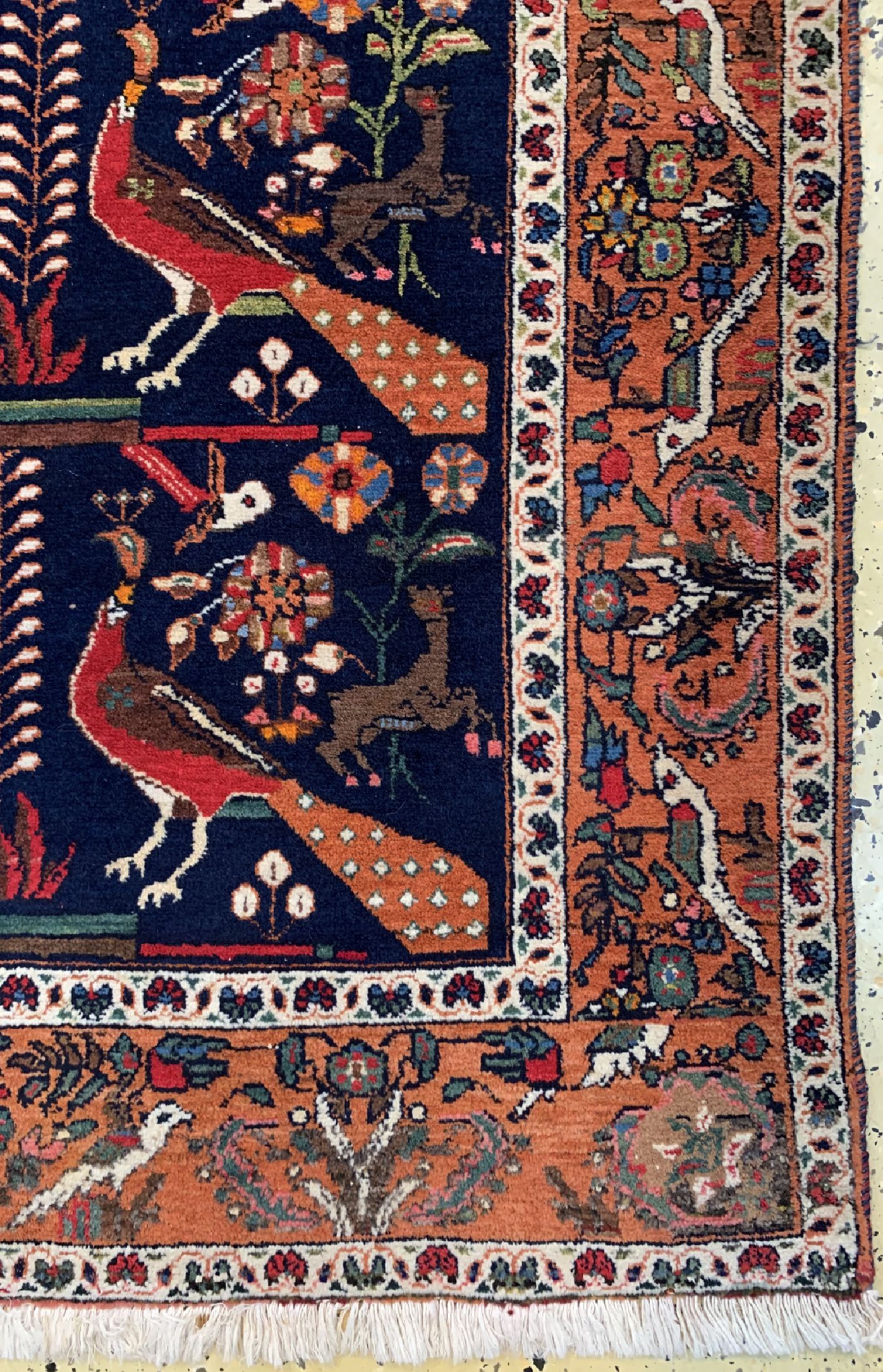 Detail a: Afschar alt, Persien, um 1950, Wolle auf Baumwolle, ca. 202 x 141 cm, EHZ: 2