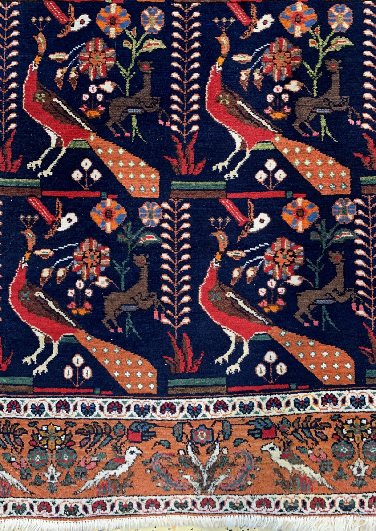 Detail b: Afschar alt, Persien, um 1950, Wolle auf Baumwolle, ca. 202 x 141 cm, EHZ: 2