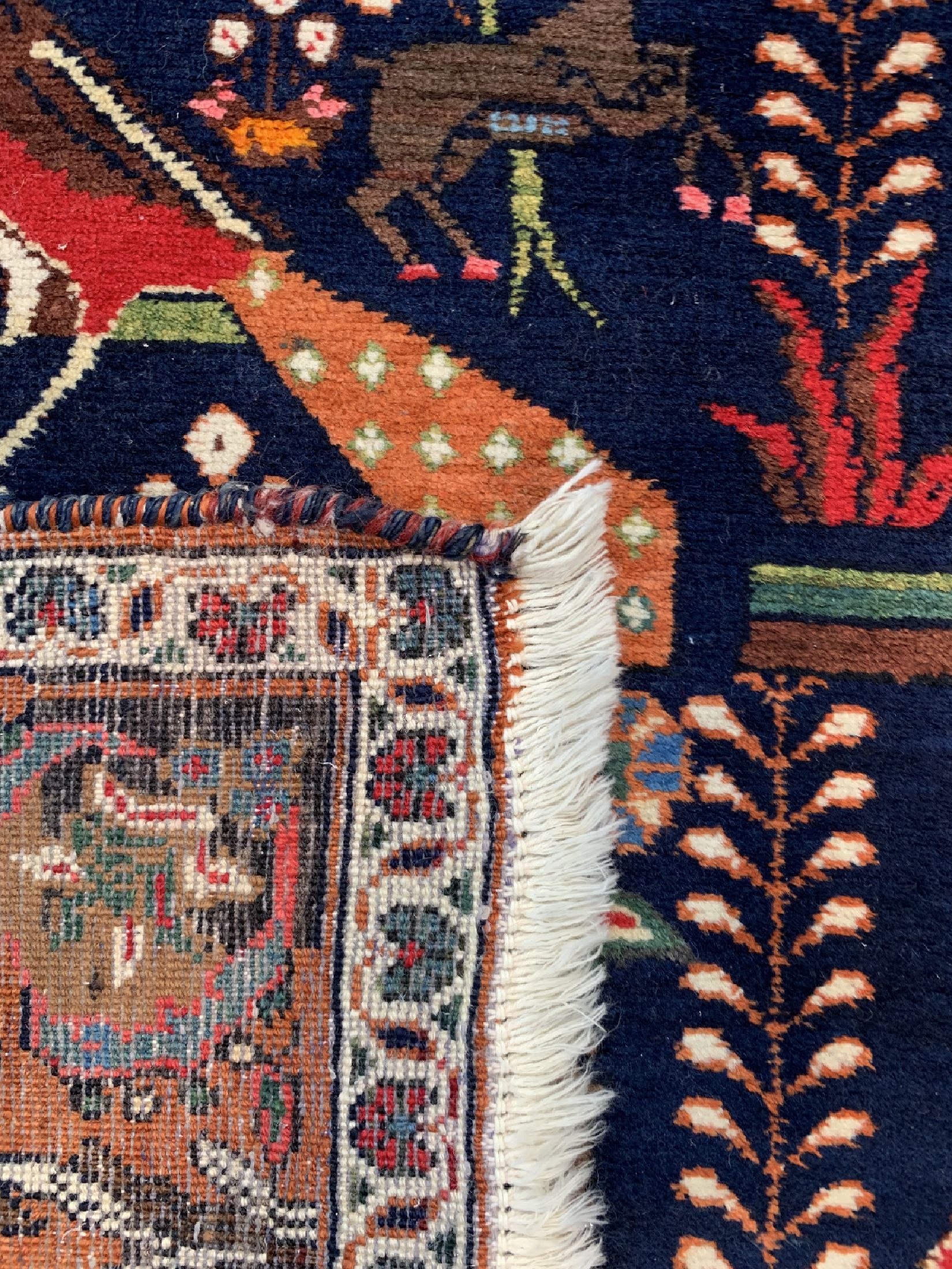 Detail d: Afschar alt, Persien, um 1950, Wolle auf Baumwolle, ca. 202 x 141 cm, EHZ: 2