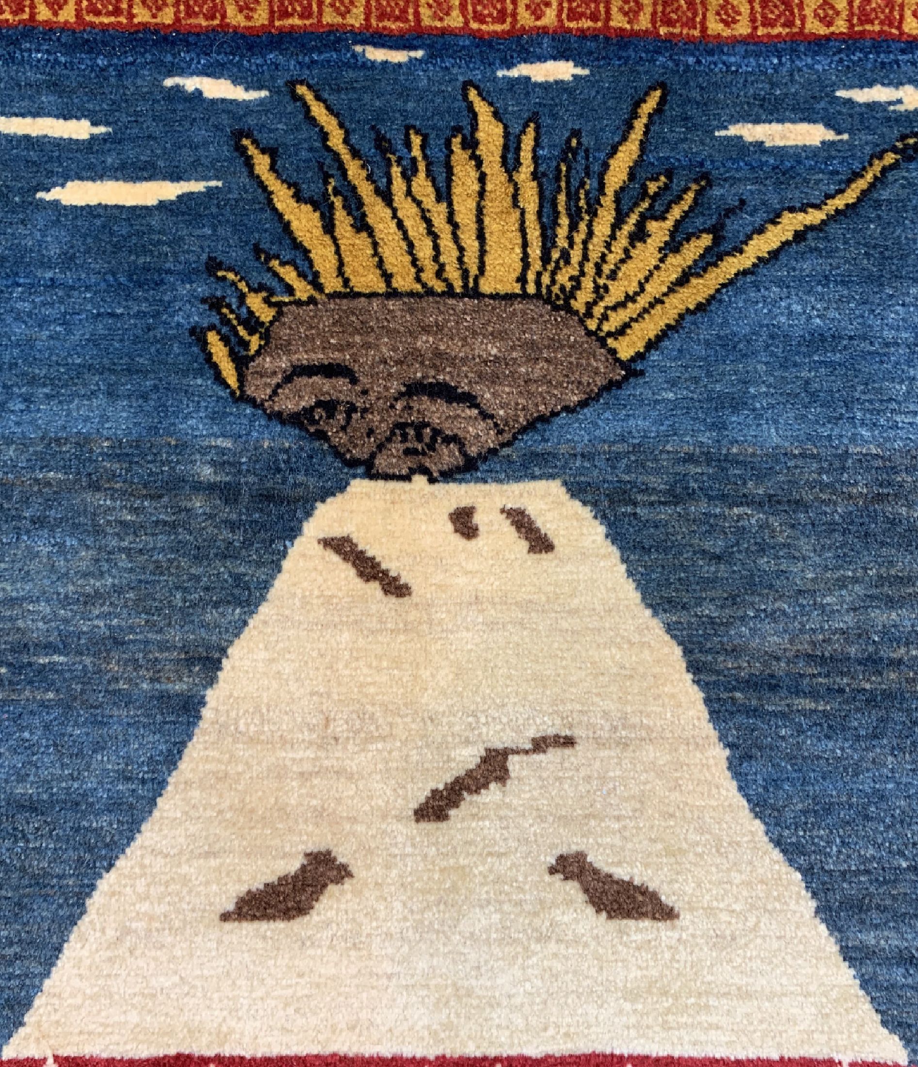 Detail b: Ghaschgai fein alt, Persien, um 1960, Wolleauf Wolle, ca. 125 x 85 cm, EHZ: 1-2