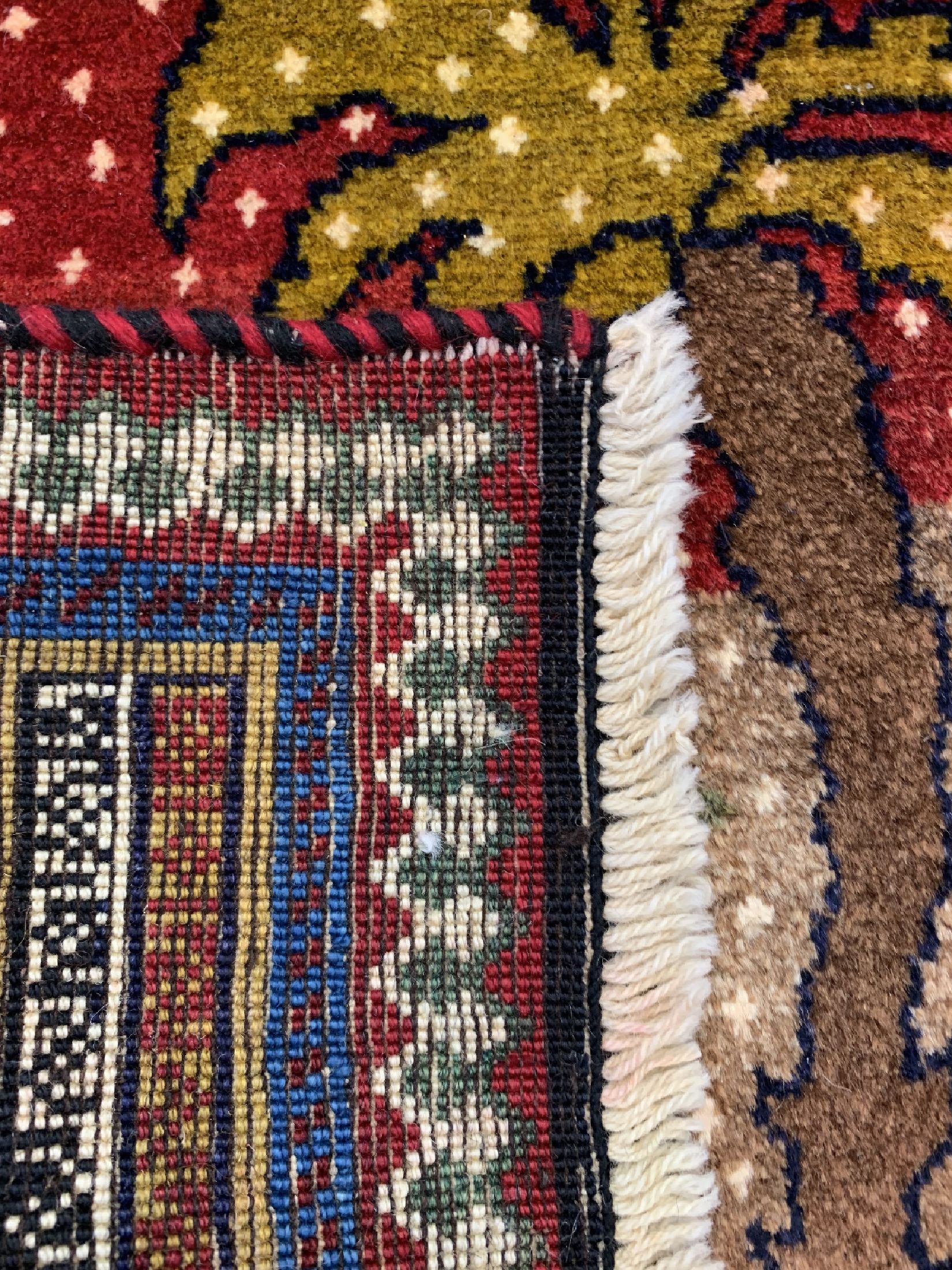 Detail c: Ghaschgai fein alt, Persien, um 1960, Wolleauf Wolle, ca. 125 x 85 cm, EHZ: 1-2