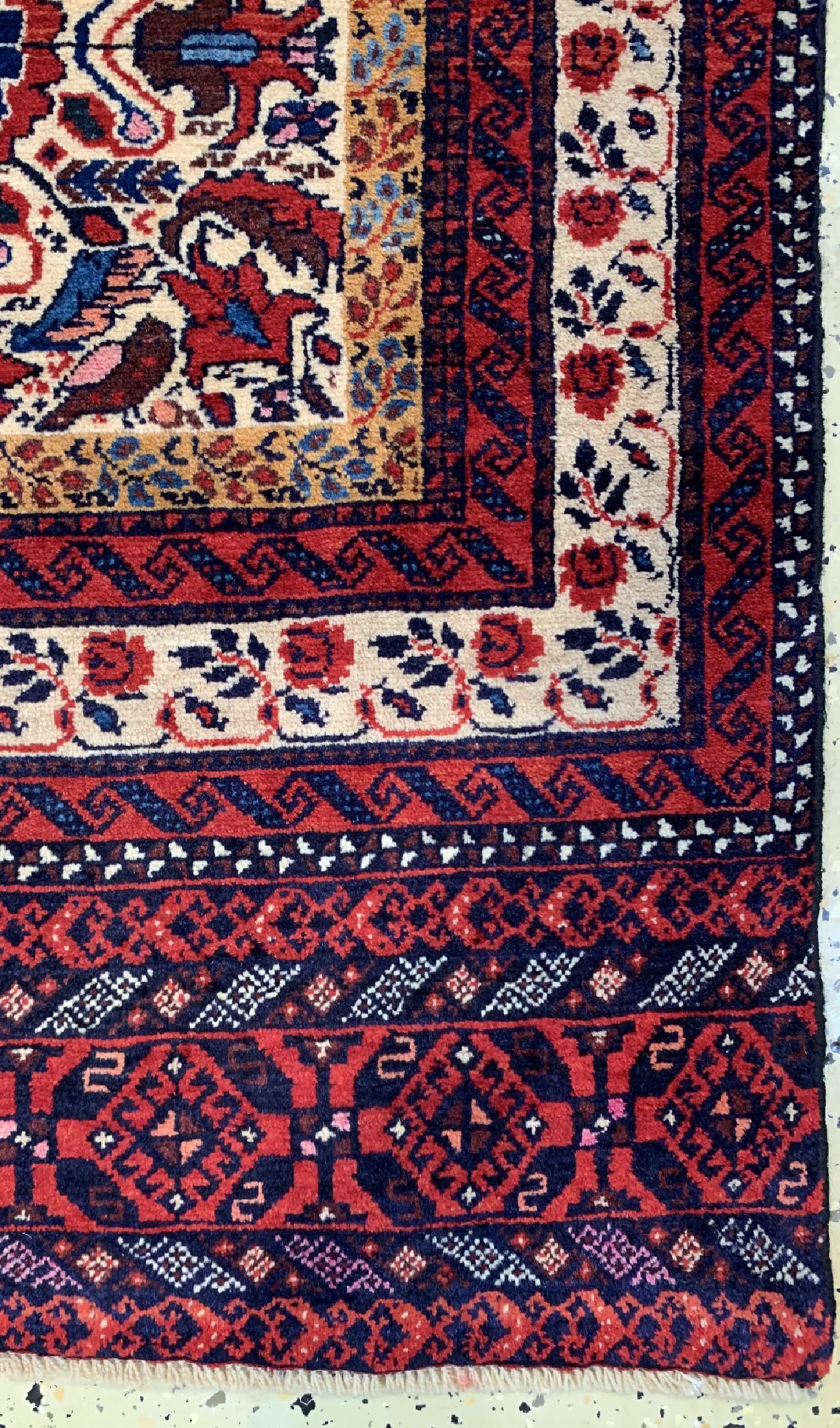 Detail a: Belutsch fein alt, Persien, um 1960, Wolle auf Wolle, ca. 160 x 85 cm, EHZ: 2