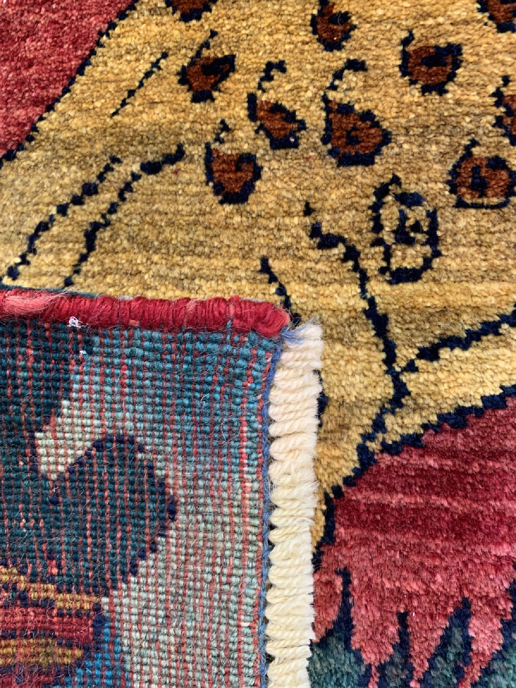 Detail d: 2 Lots Gabbeh alt, Persien, ca. 60 Jahre, Wolle auf Wolle, ca. 84 x 53 cm, EHZ: 2