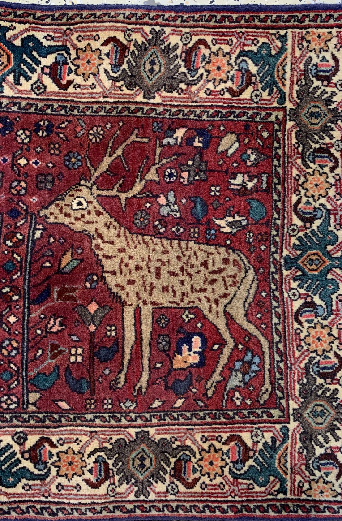 Detail e: 3 Lots Bidjar fein, Persien, um 1960, Wolleauf Baumwolle, ca. 104 x 78 cm, EHZ: 2