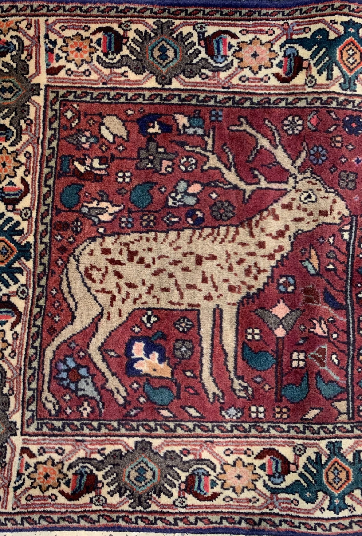 Detail f: 3 Lots Bidjar fein, Persien, um 1960, Wolleauf Baumwolle, ca. 104 x 78 cm, EHZ: 2