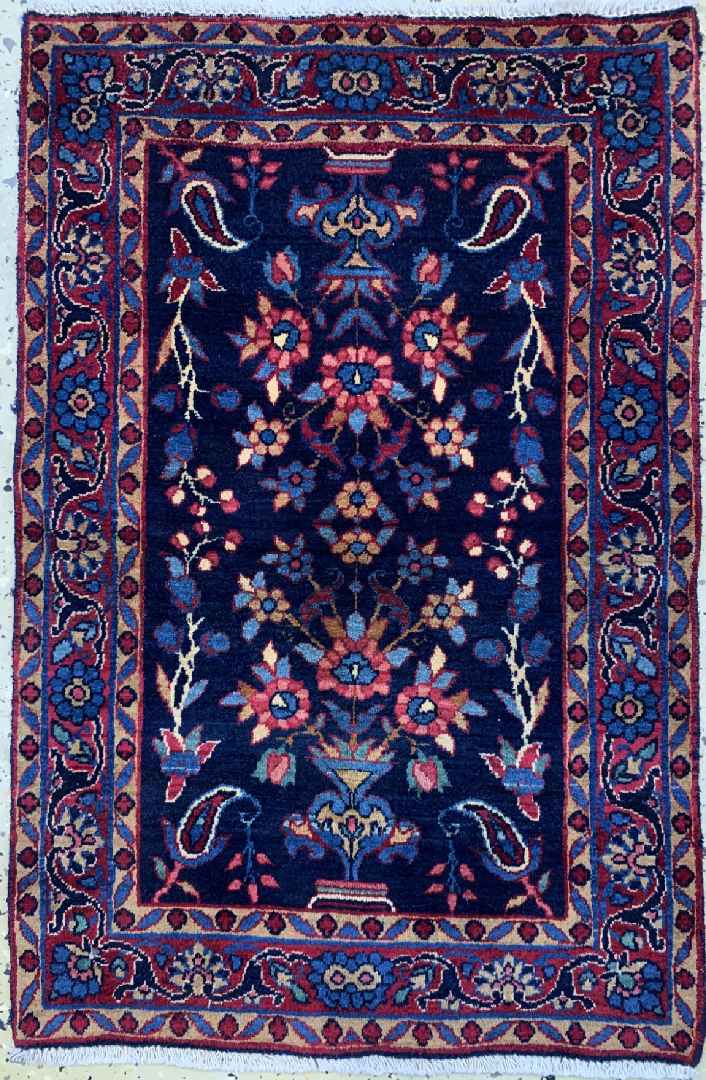 Detail a: 2 Lots Kerman alt, Persien, um 1940/1950, Wolle auf Baumwolle, ca. 82 x 55 cm, EHZ: 2