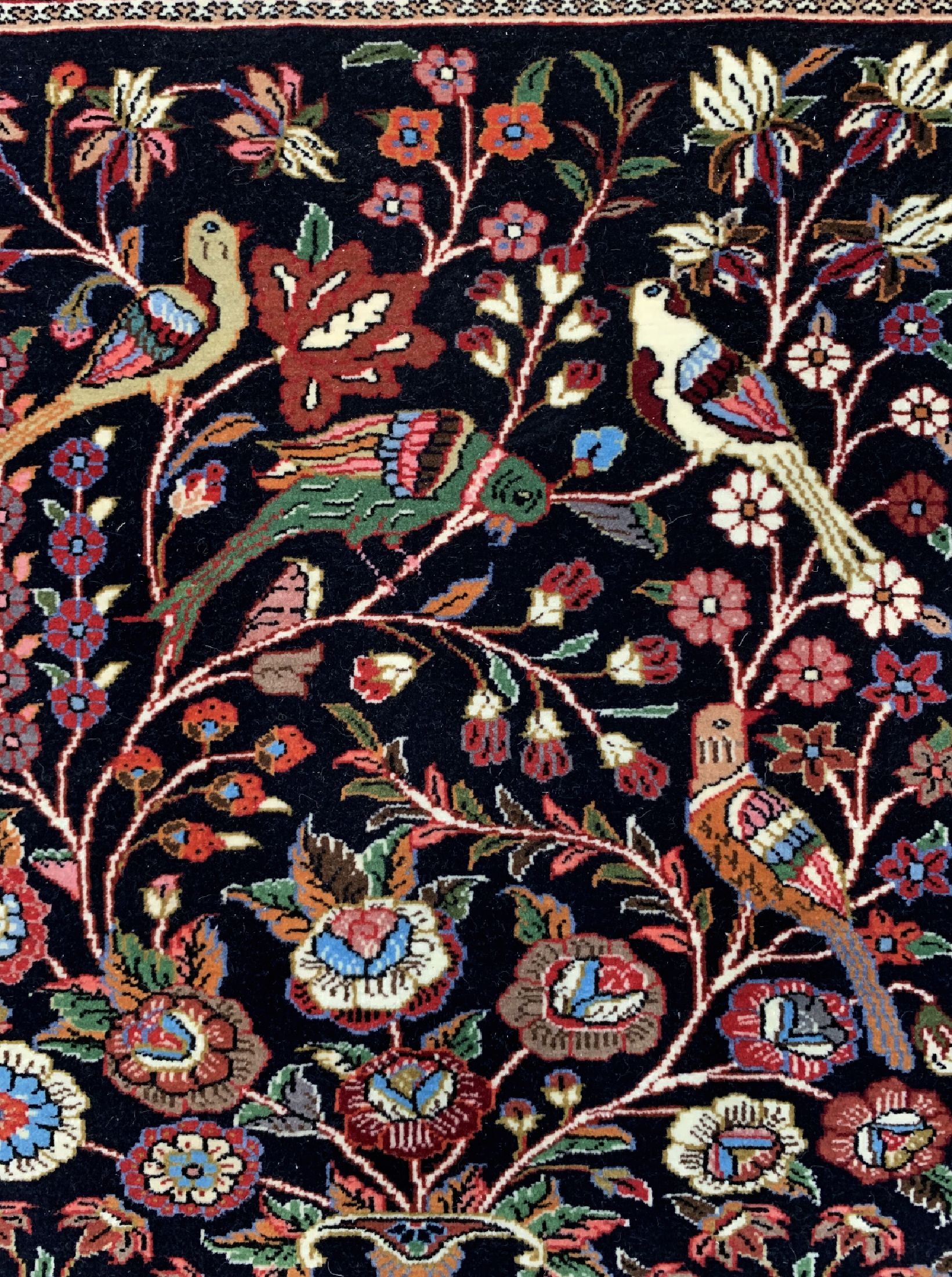 Detail a: Ghom Kork, Persien, ca. 40 Jahre, Korkwolleauf Baumwolle, ca. 80 x 65 cm, EHZ: 1