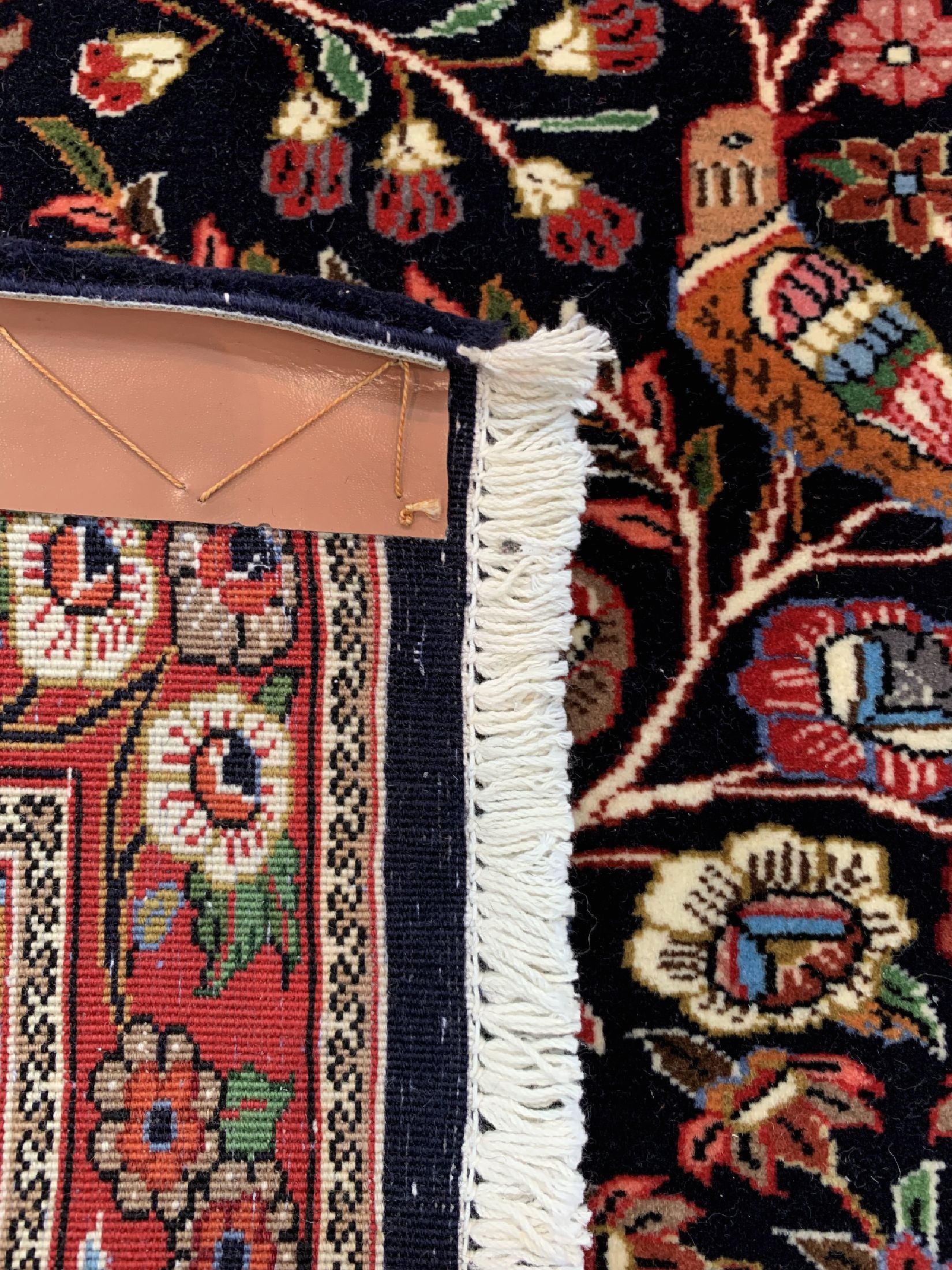 Detail c: Ghom Kork, Persien, ca. 40 Jahre, Korkwolleauf Baumwolle, ca. 80 x 65 cm, EHZ: 1