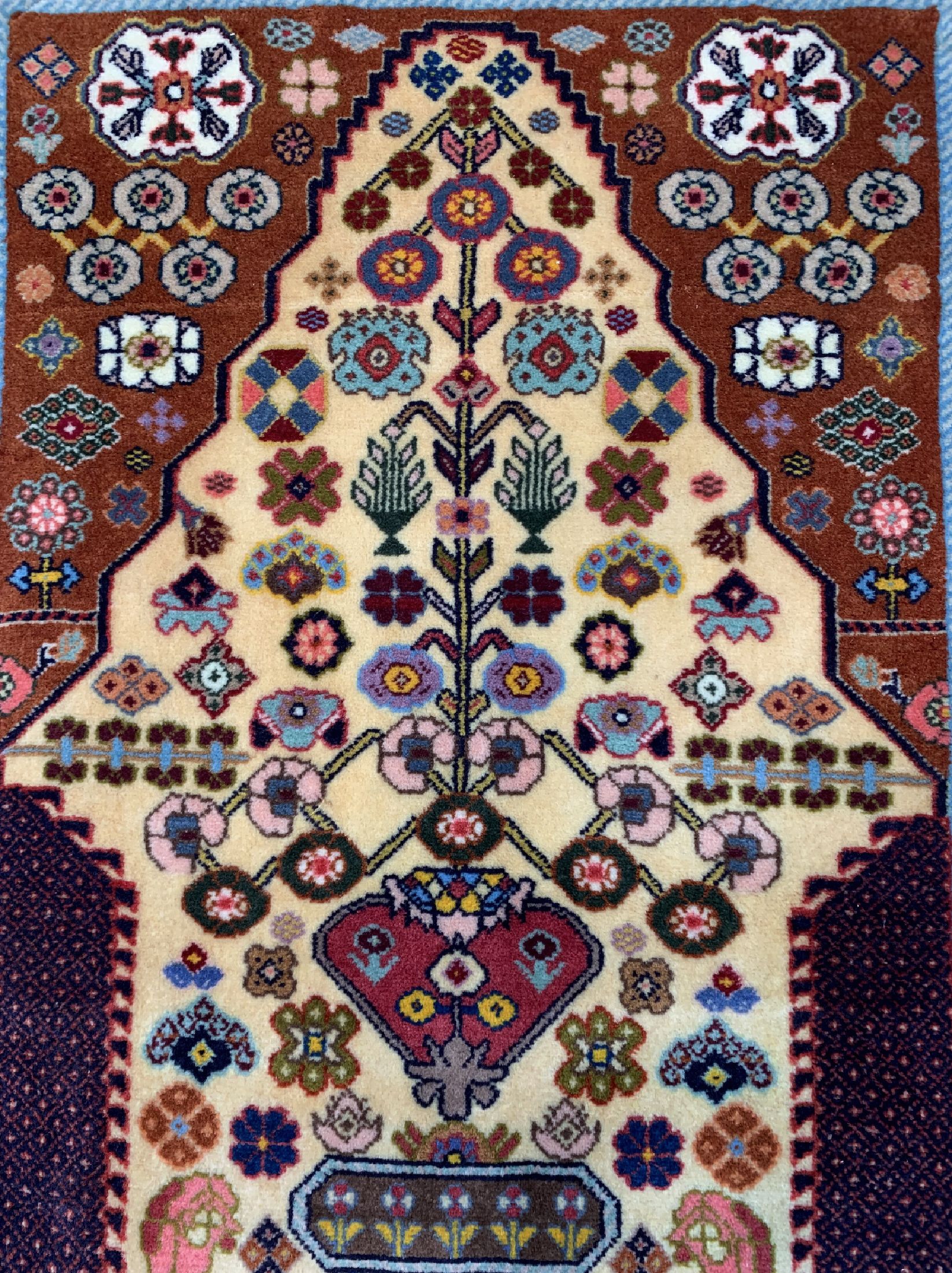 Detail e: 3 Lots feine Poshtis, Persien, ca. 40 Jahre, Korkwolle auf Baumwolle, ca. 85 x 65 cm, EHZ: 1-2