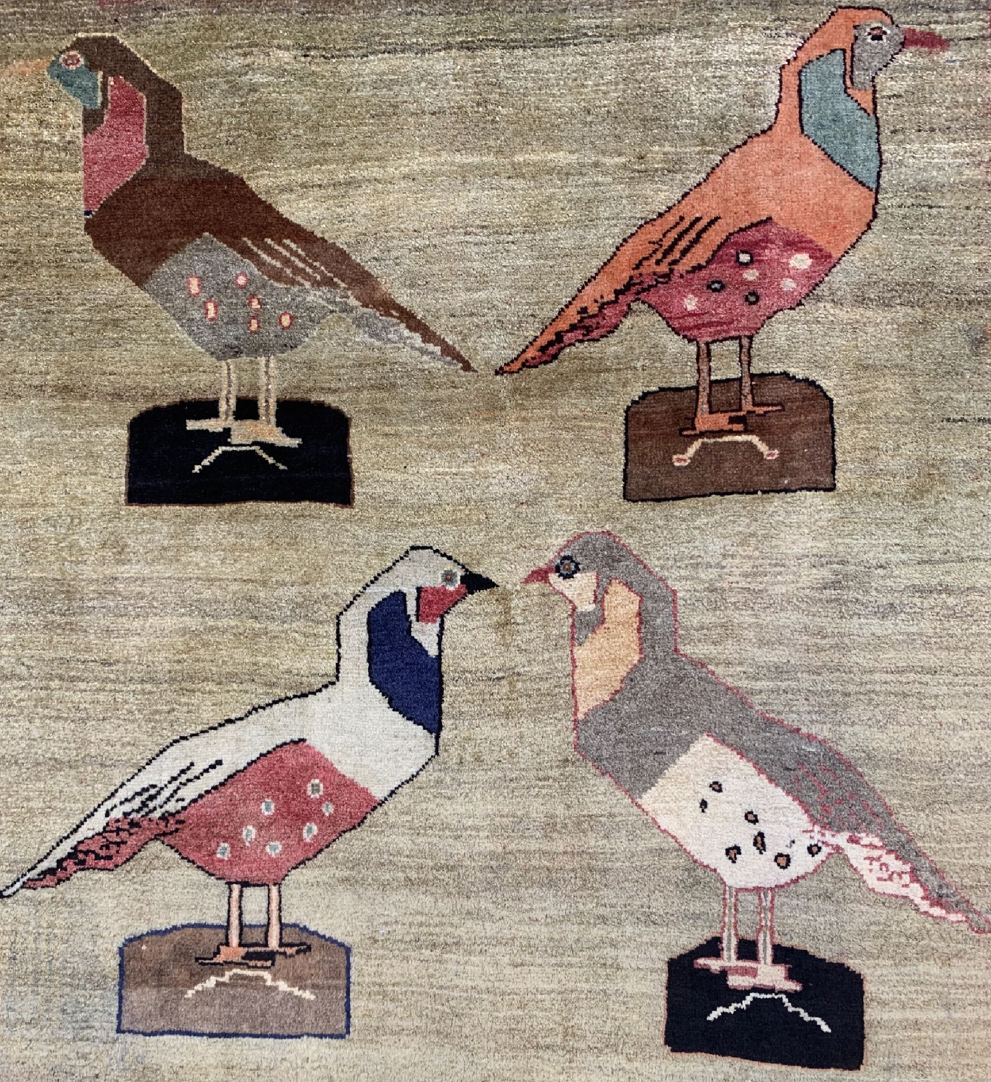 Detail a: Ghaschgai fein alt, Persien, datiert(1377) 1956 , Wolle auf Wolle, ca. 165 x 122 cm, EHZ: 2(leicht verfärbt).