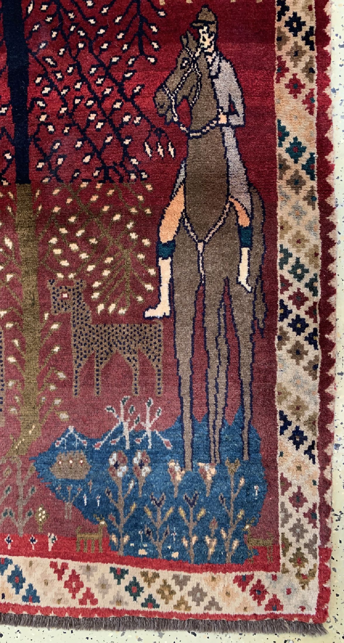 Detail a: Gabbeh alt, Persien, ca. 60 Jahre, Wolle auf Wolle, ca. 140 x 103 cm, EHZ: 2