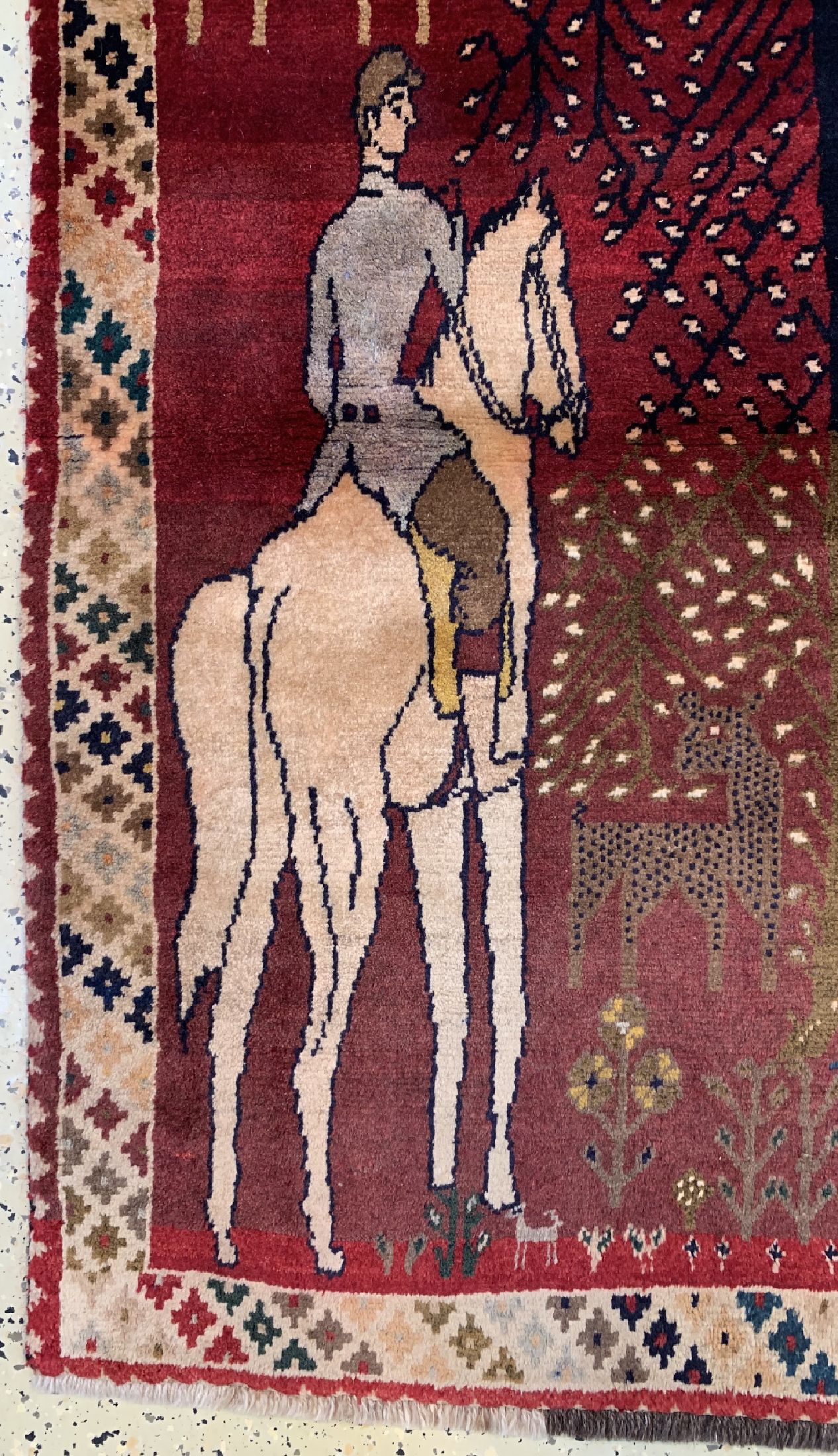 Detail b: Gabbeh alt, Persien, ca. 60 Jahre, Wolle auf Wolle, ca. 140 x 103 cm, EHZ: 2