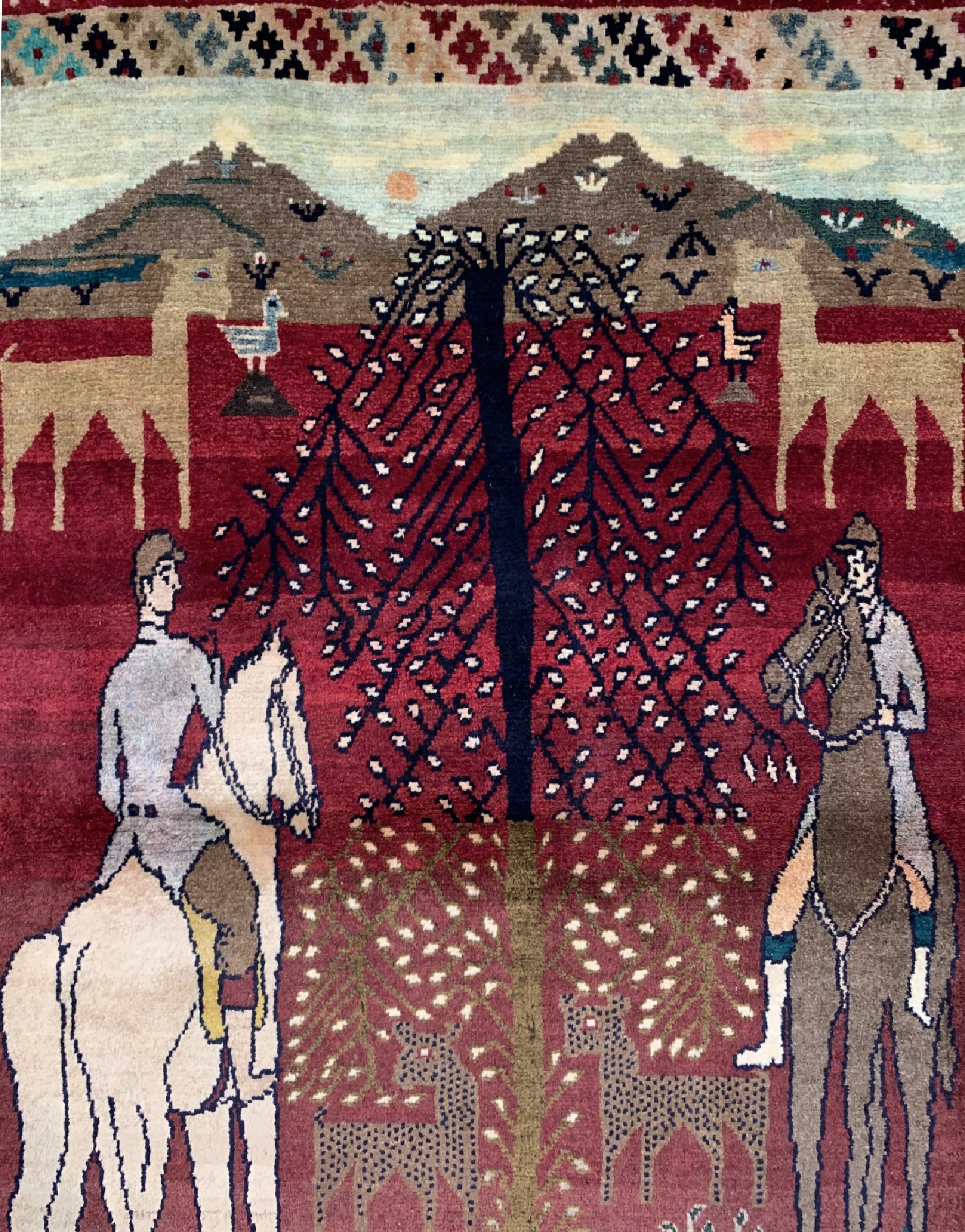 Detail c: Gabbeh alt, Persien, ca. 60 Jahre, Wolle auf Wolle, ca. 140 x 103 cm, EHZ: 2