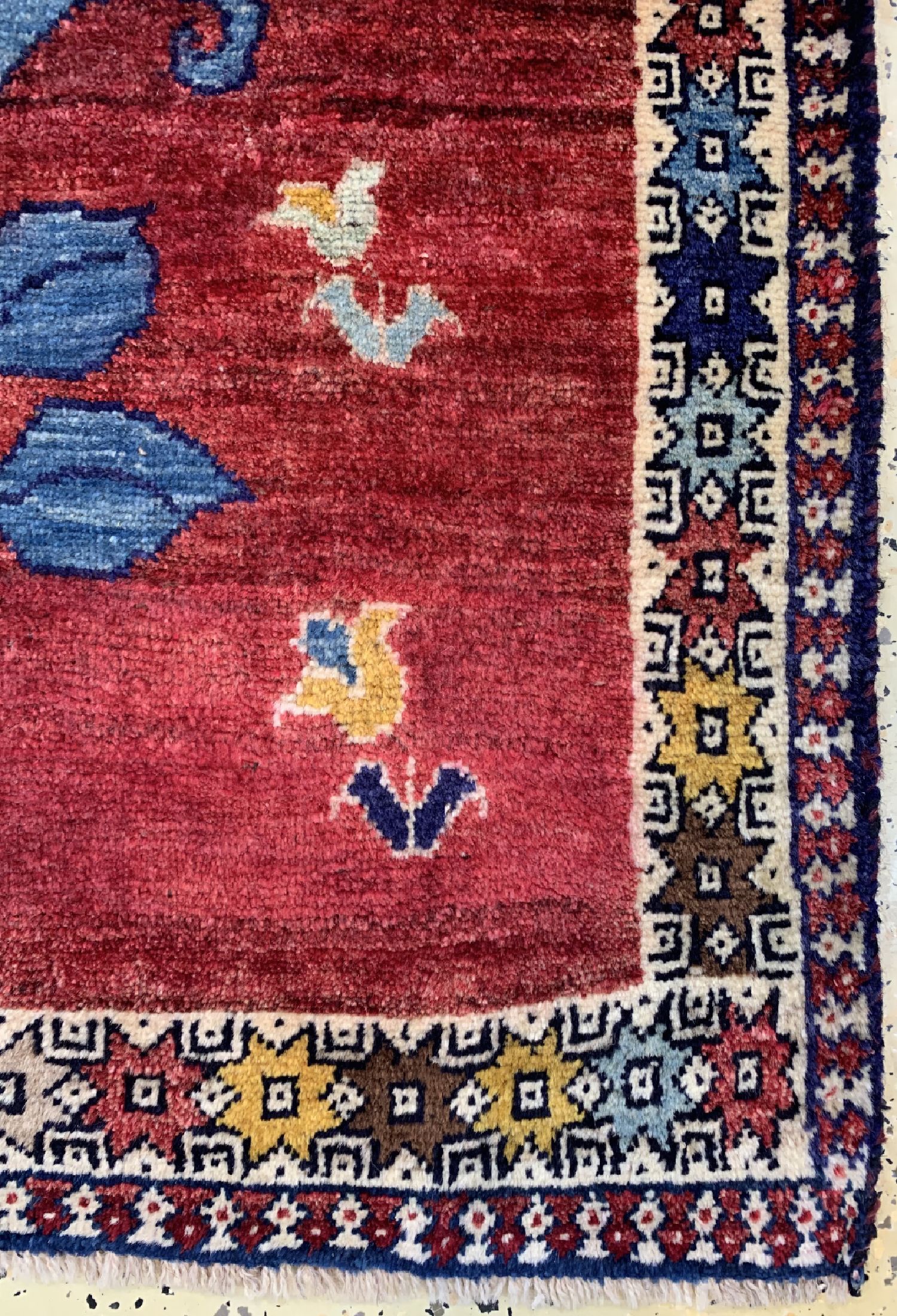 Detail a: Gabbeh alt, Persien, ca. 60 Jahre, Wolle auf Wolle, ca. 170 x 94 cm, EHZ: 2