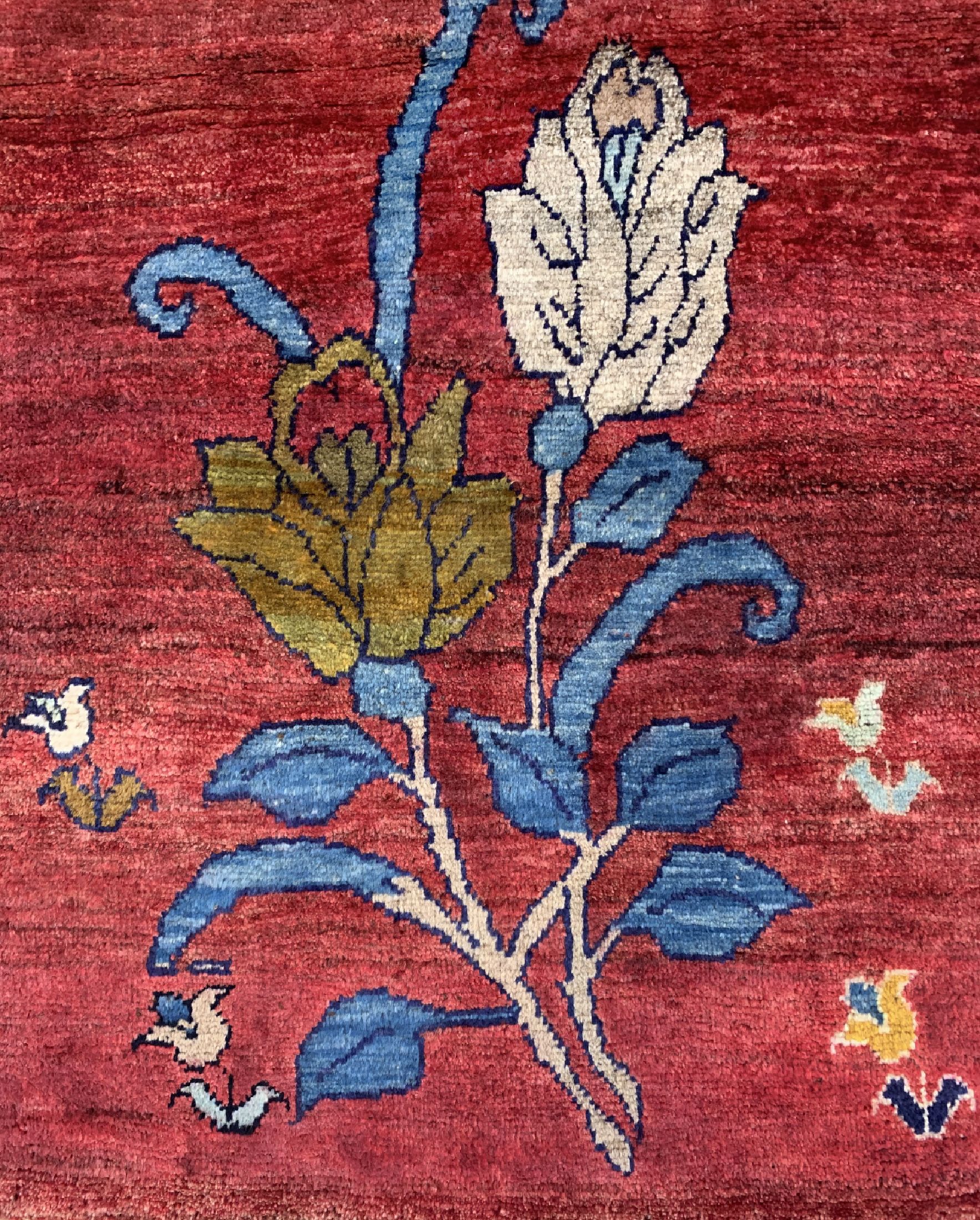 Detail b: Gabbeh alt, Persien, ca. 60 Jahre, Wolle auf Wolle, ca. 170 x 94 cm, EHZ: 2