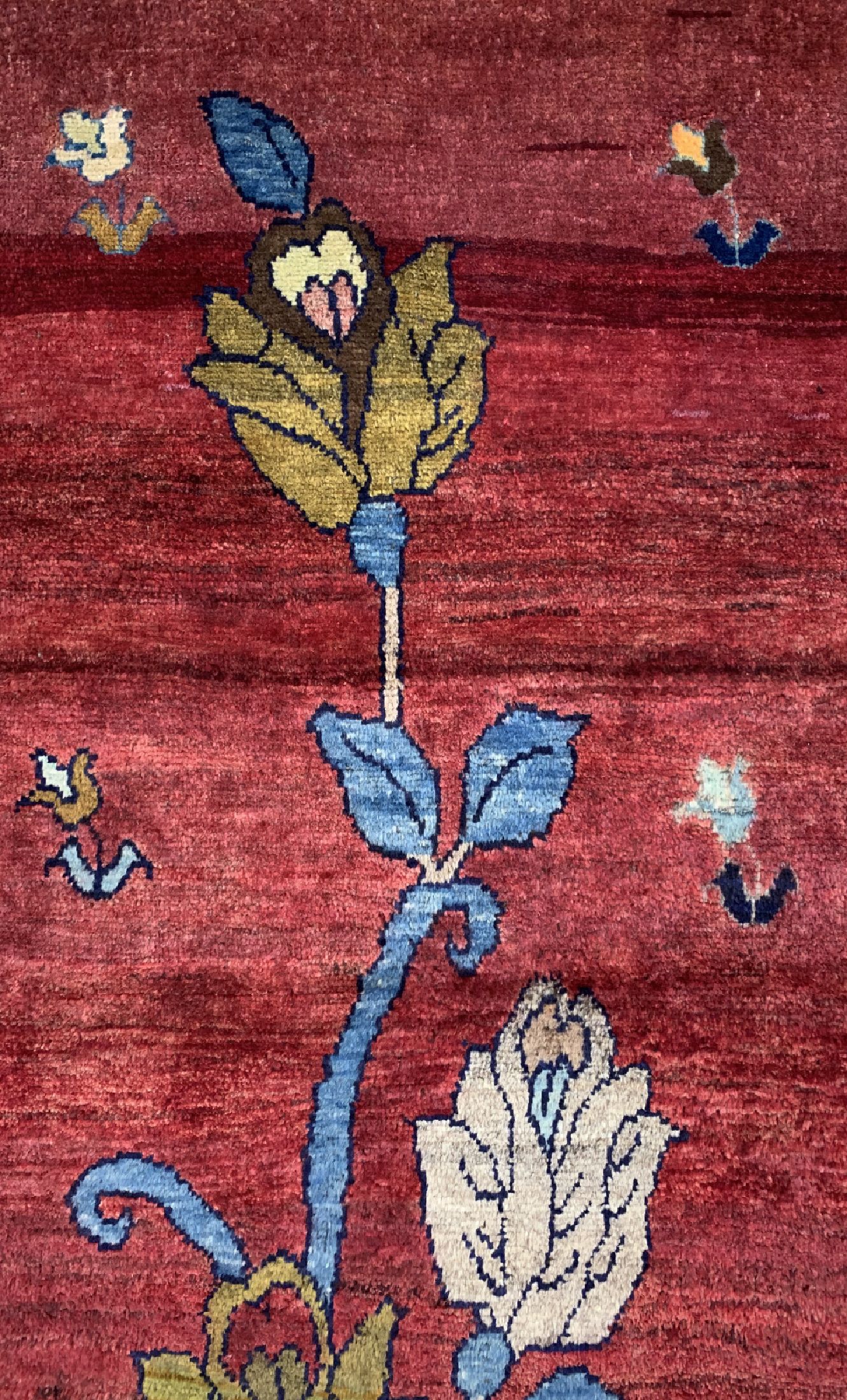 Detail c: Gabbeh alt, Persien, ca. 60 Jahre, Wolle auf Wolle, ca. 170 x 94 cm, EHZ: 2