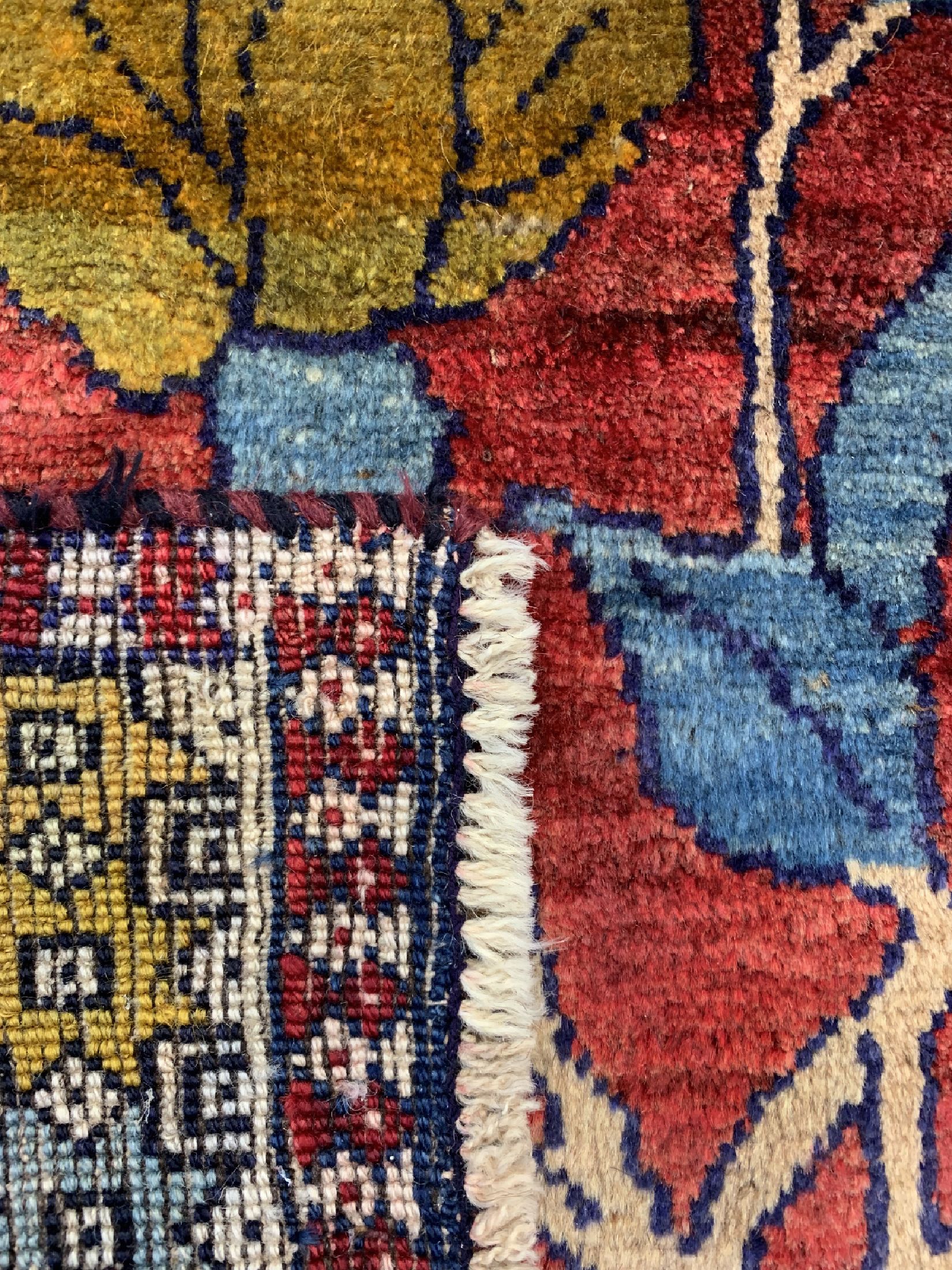 Detail d: Gabbeh alt, Persien, ca. 60 Jahre, Wolle auf Wolle, ca. 170 x 94 cm, EHZ: 2