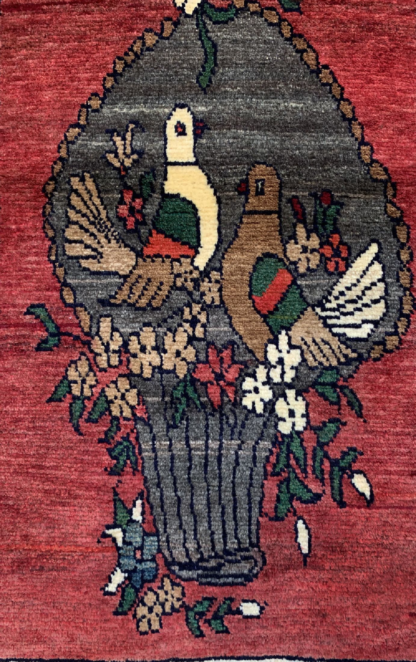 Detail b: Gabbeh alt, Persien, ca. 60 Jahre, Wolle auf Wolle, ca. 156 x 90 cm, EHZ: 2