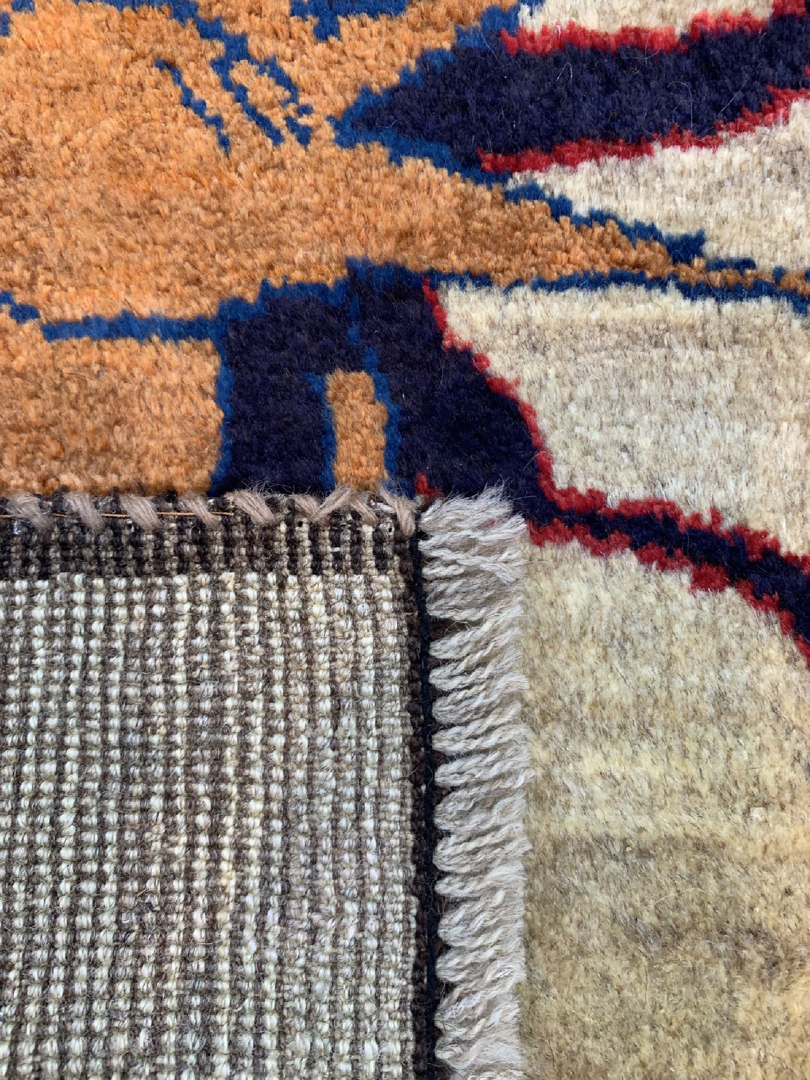 Detail d: Gabbeh alt, Persien, ca. 60 Jahre, Wolle auf Wolle, ca. 133 x 78 cm, EHZ: 2