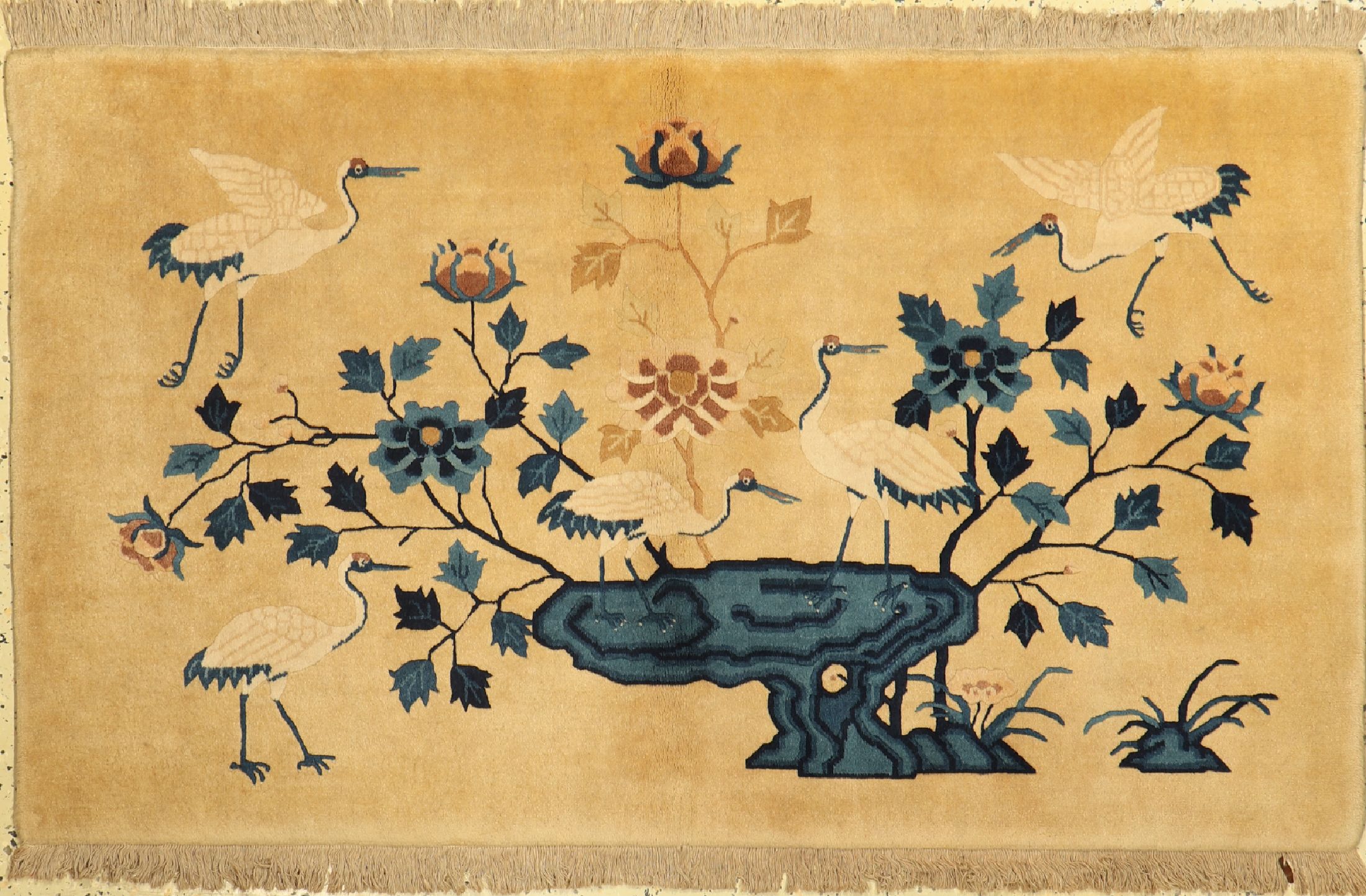 Antique finished, China, ca. 40 Jahre, Wolle auf Baumwolle, ca. 93 x 156 cm, EHZ: 2